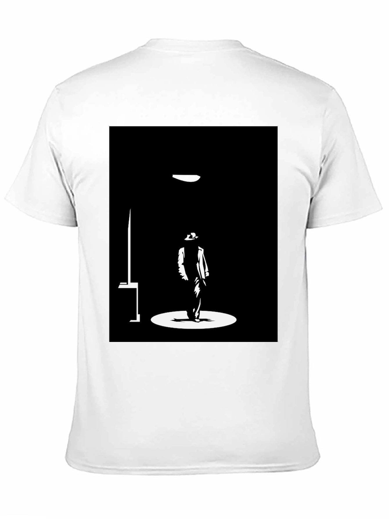 Silhouette Spotlight Graphic Black T-Shirt