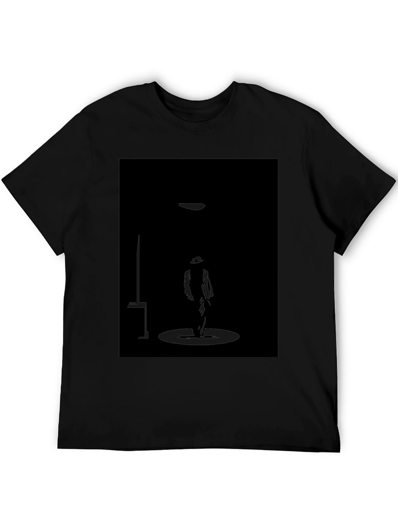 Silhouette Spotlight Graphic Black T-Shirt