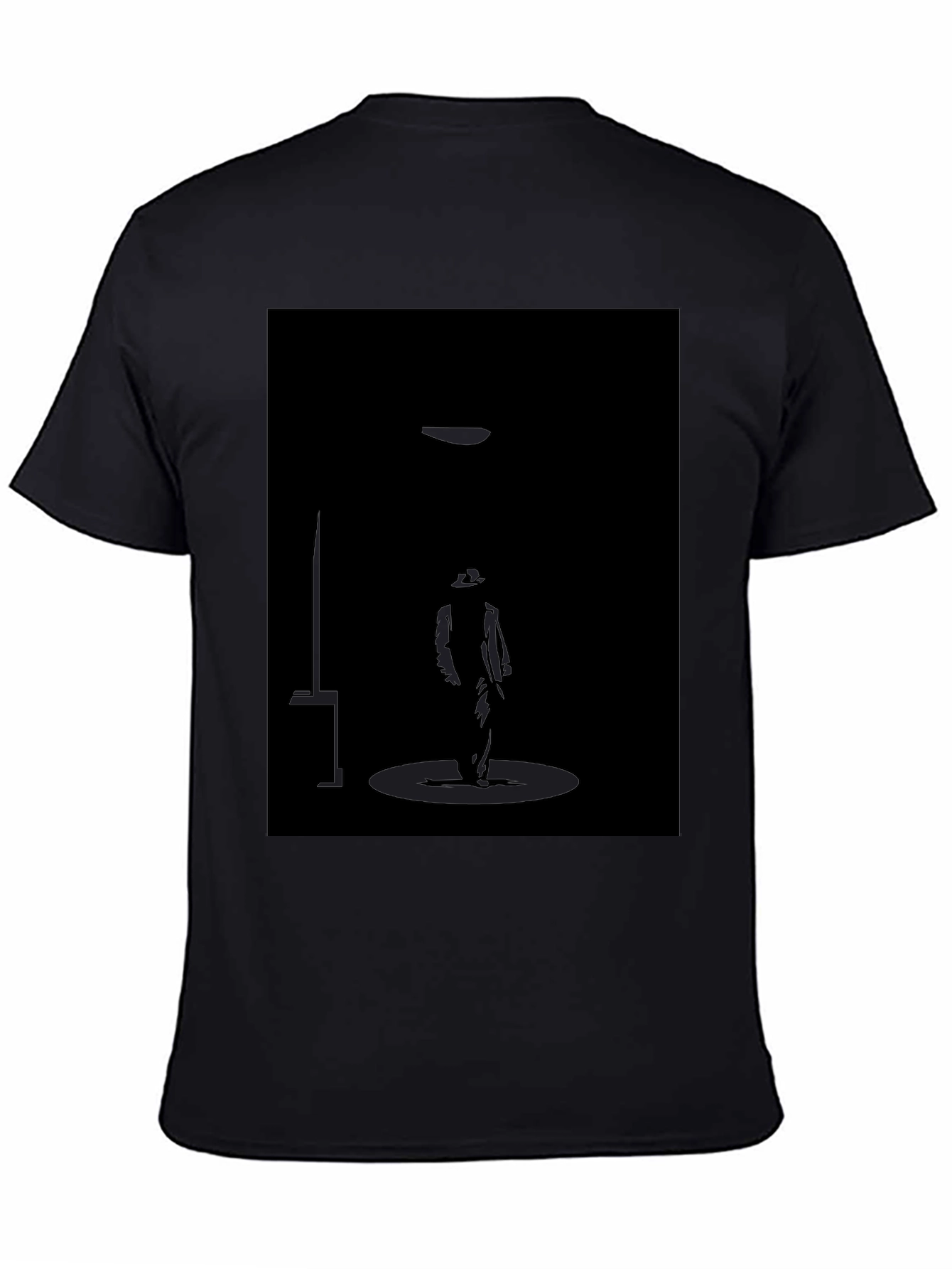 Silhouette Spotlight Graphic Black T-Shirt