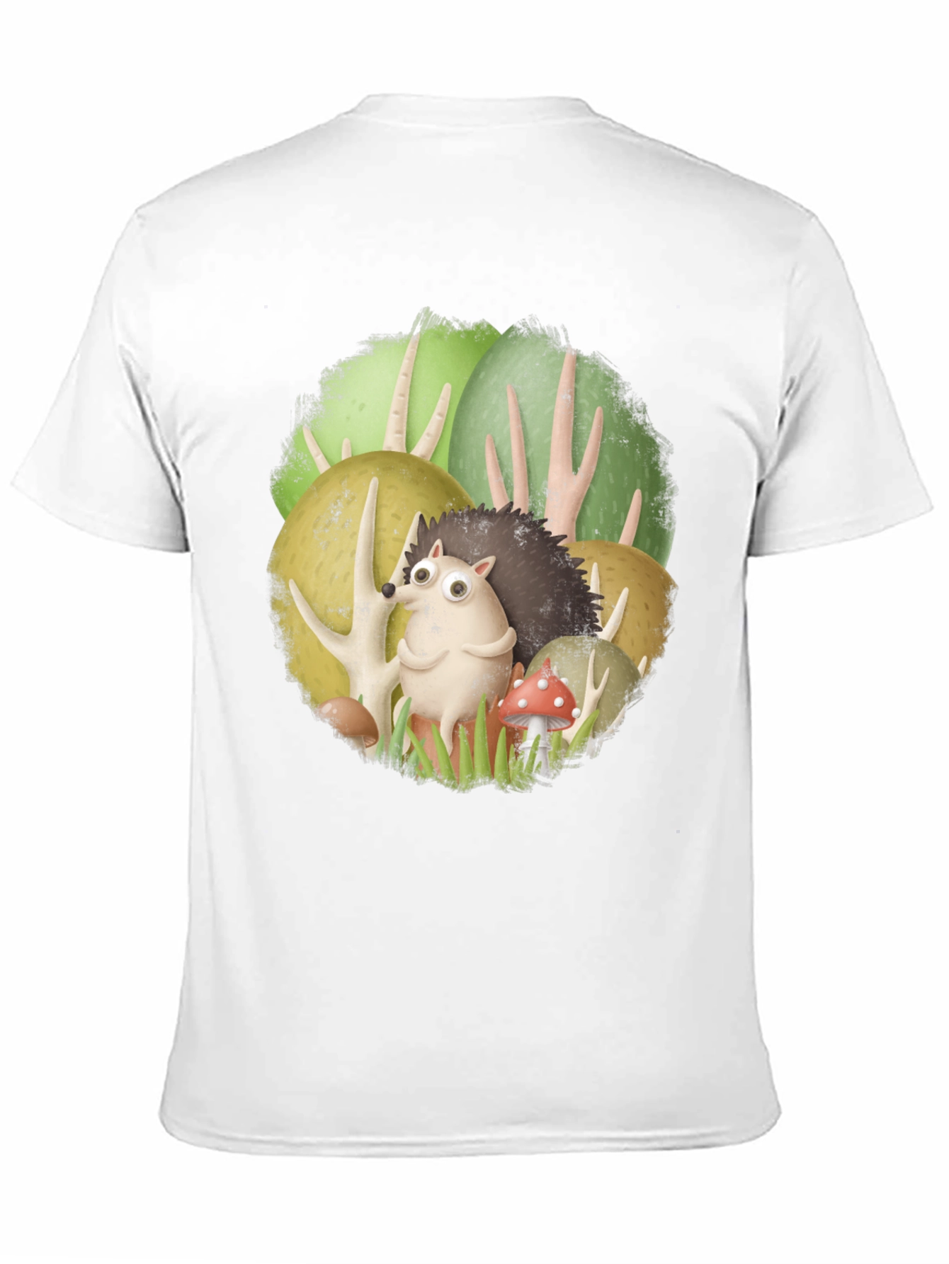 Forest Friends Tee - Cute Hedgehog Design
