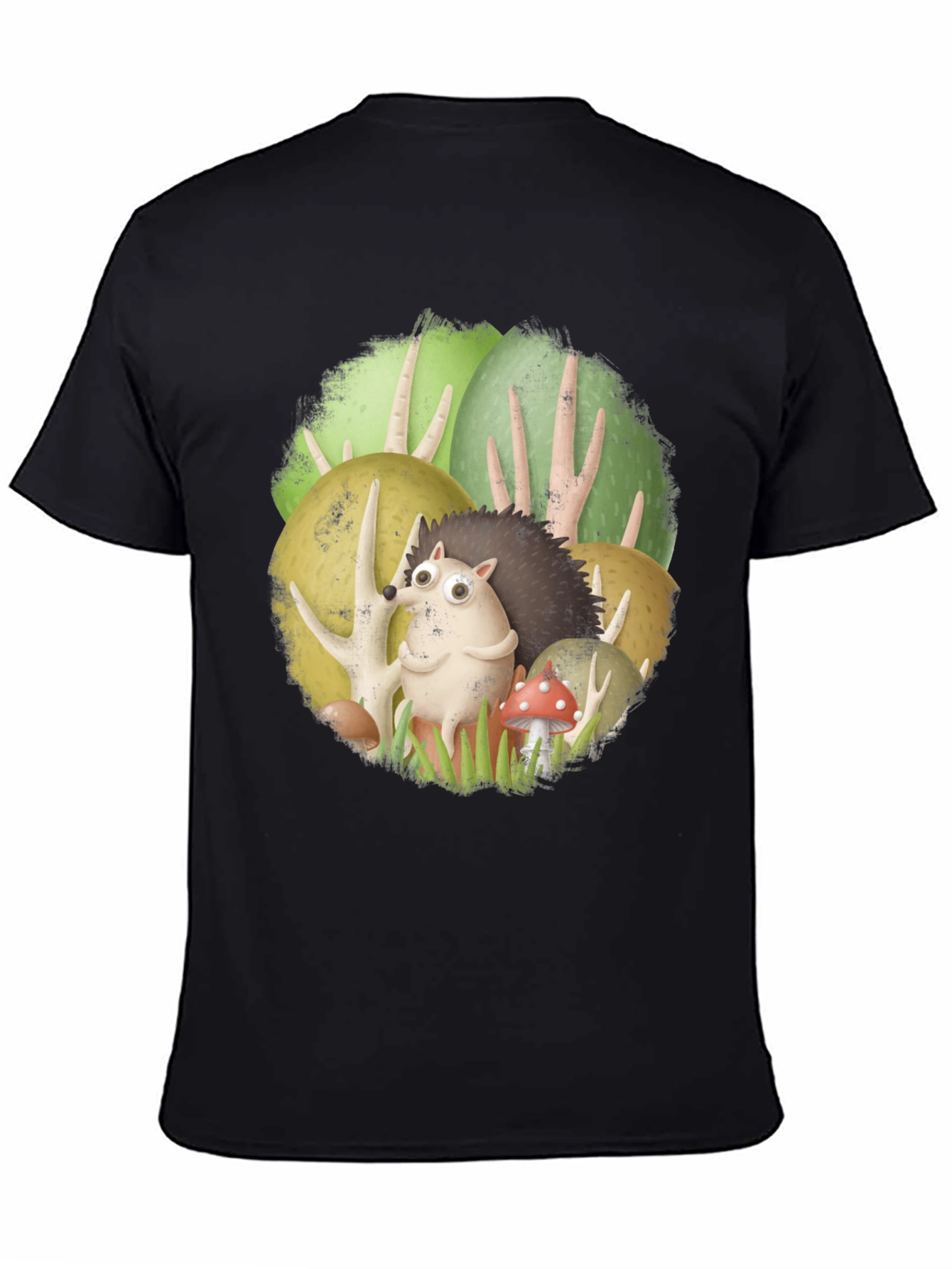 Forest Friends Tee - Cute Hedgehog Design
