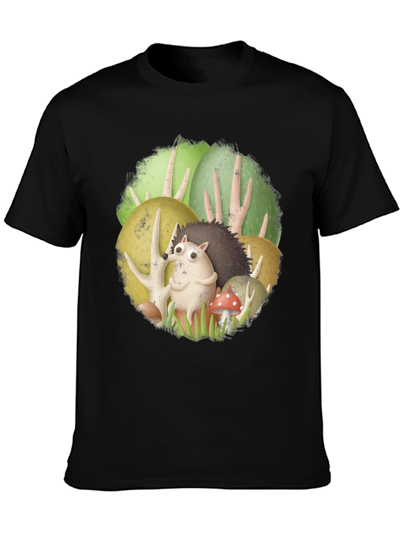 Forest Friends Tee - Cute Hedgehog Design