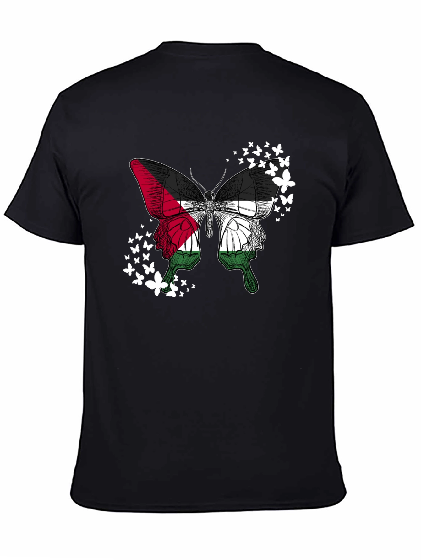 Palestinian Flag Butterfly T-Shirt
