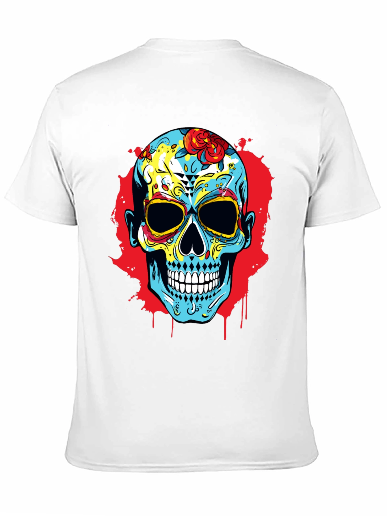 Sugar Skull Graphic Print T-Shirt