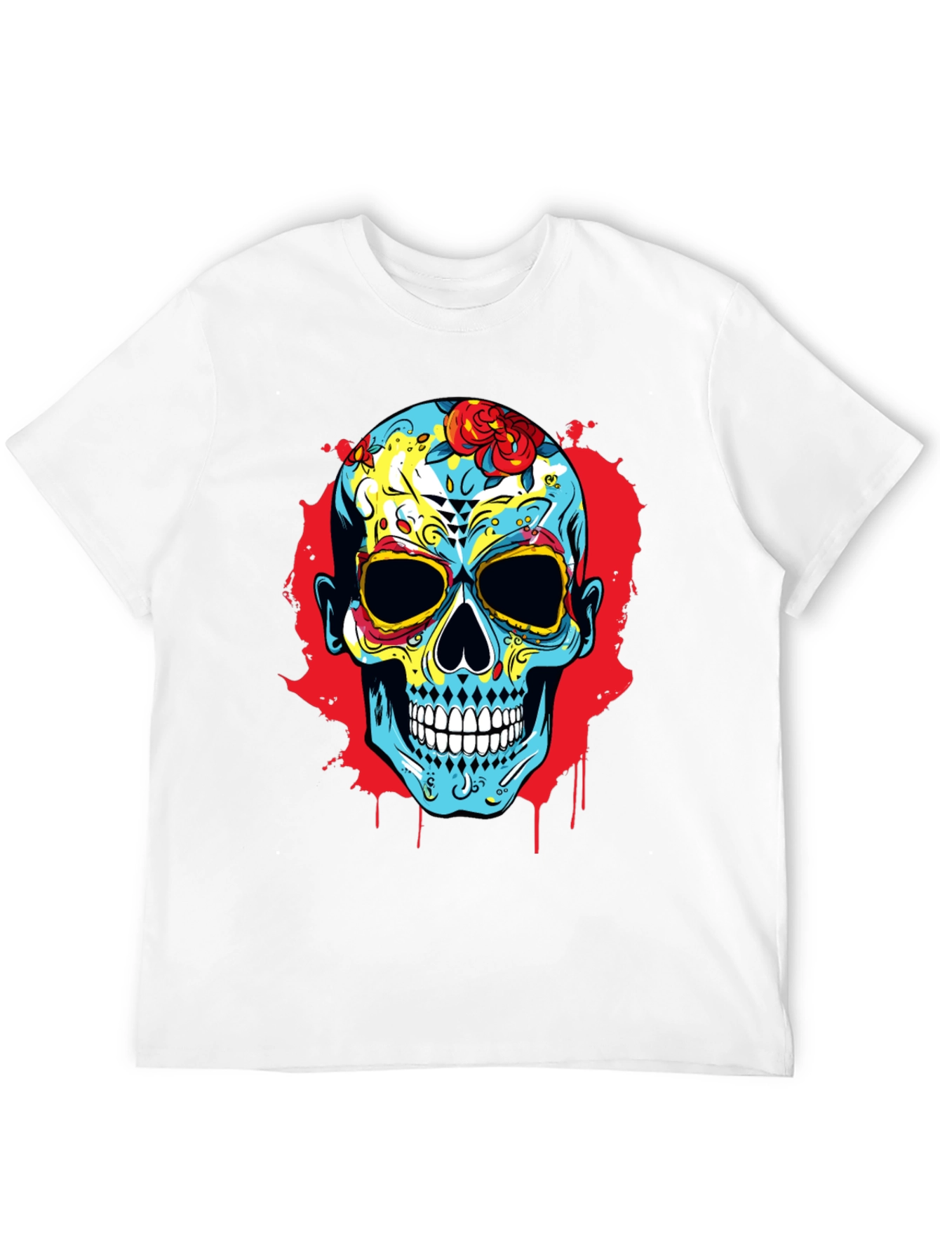 Sugar Skull Graphic Print T-Shirt