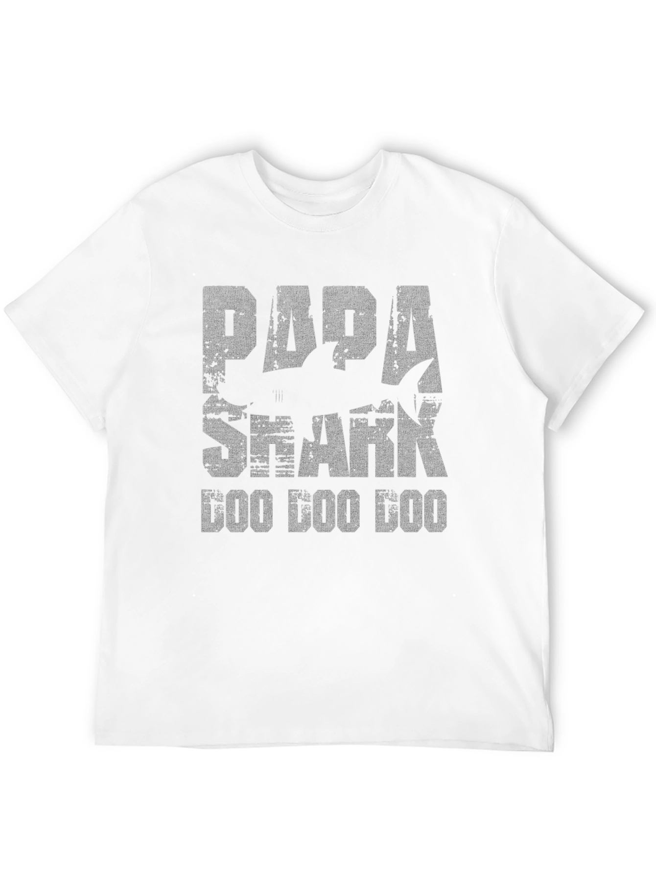 Papa Shark Doo Doo Doo Black Graphic T-Shirt