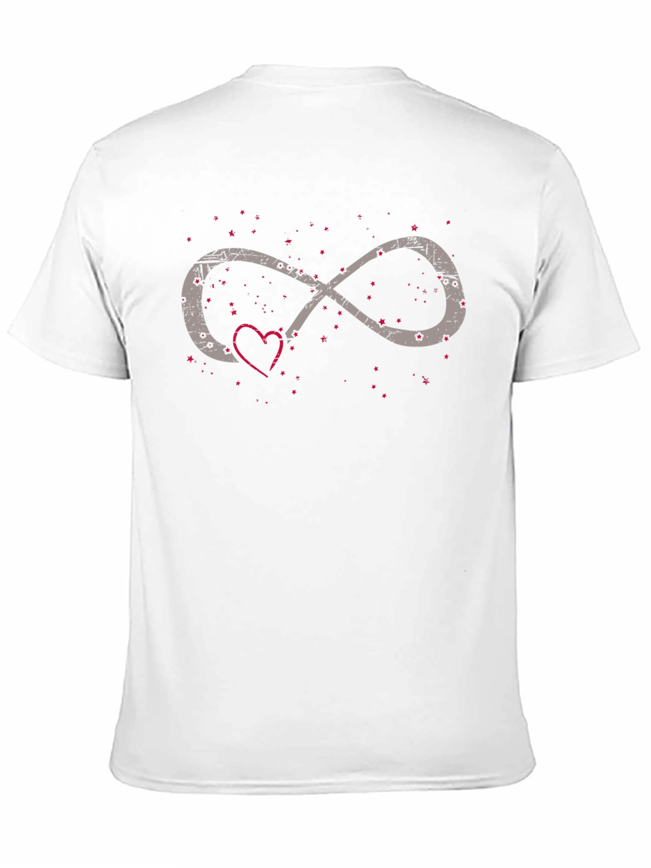 Infinity Love Heart Graphic Tee - Black Casual Shirt