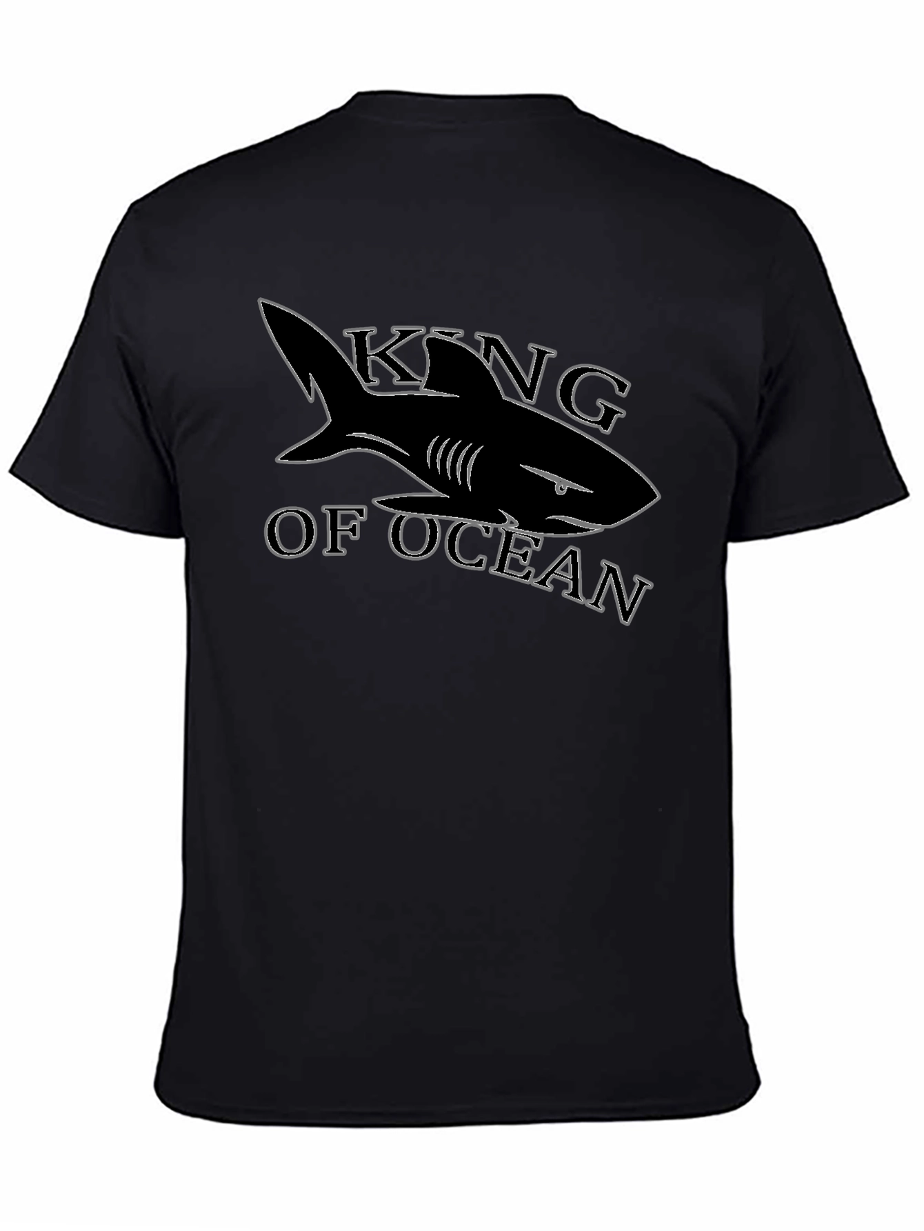 King of Ocean Shark T-Shirt - Black