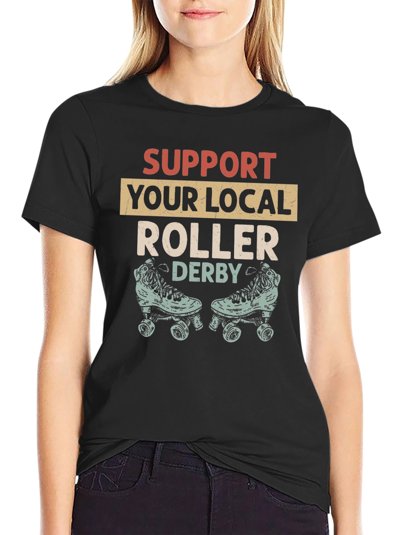 Support Your Local Roller Derby T-Shirt