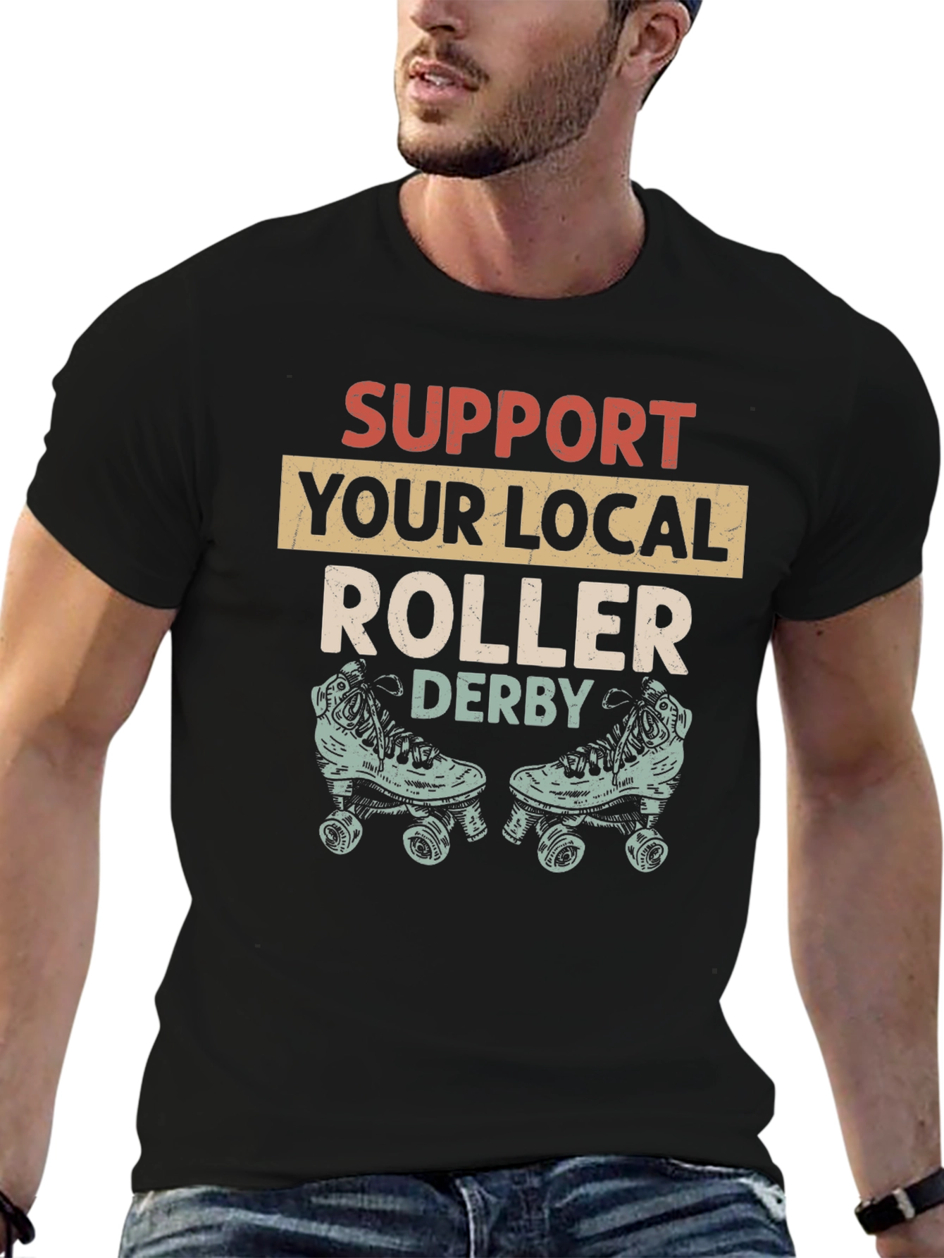 Support Your Local Roller Derby T-Shirt