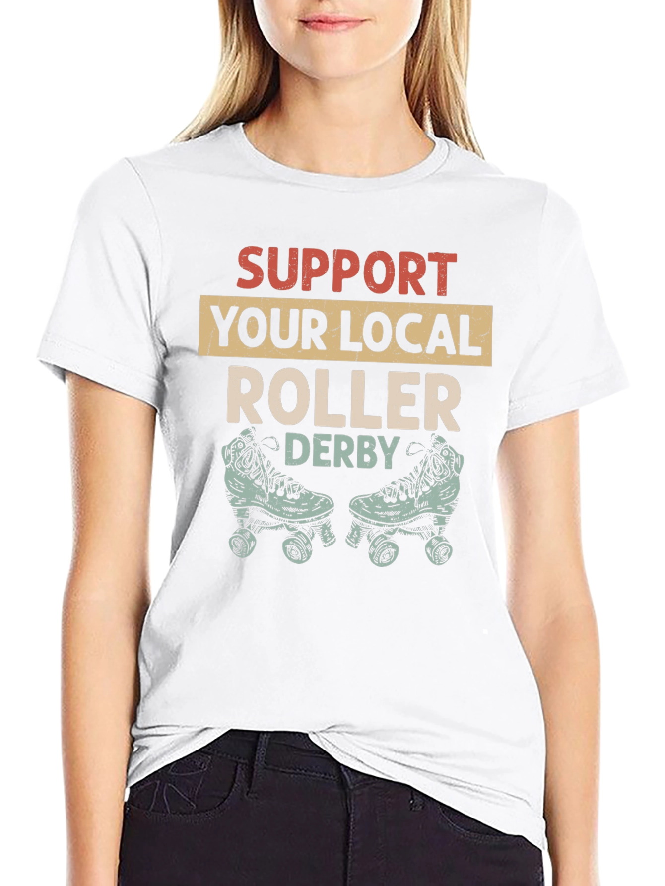 Support Your Local Roller Derby T-Shirt