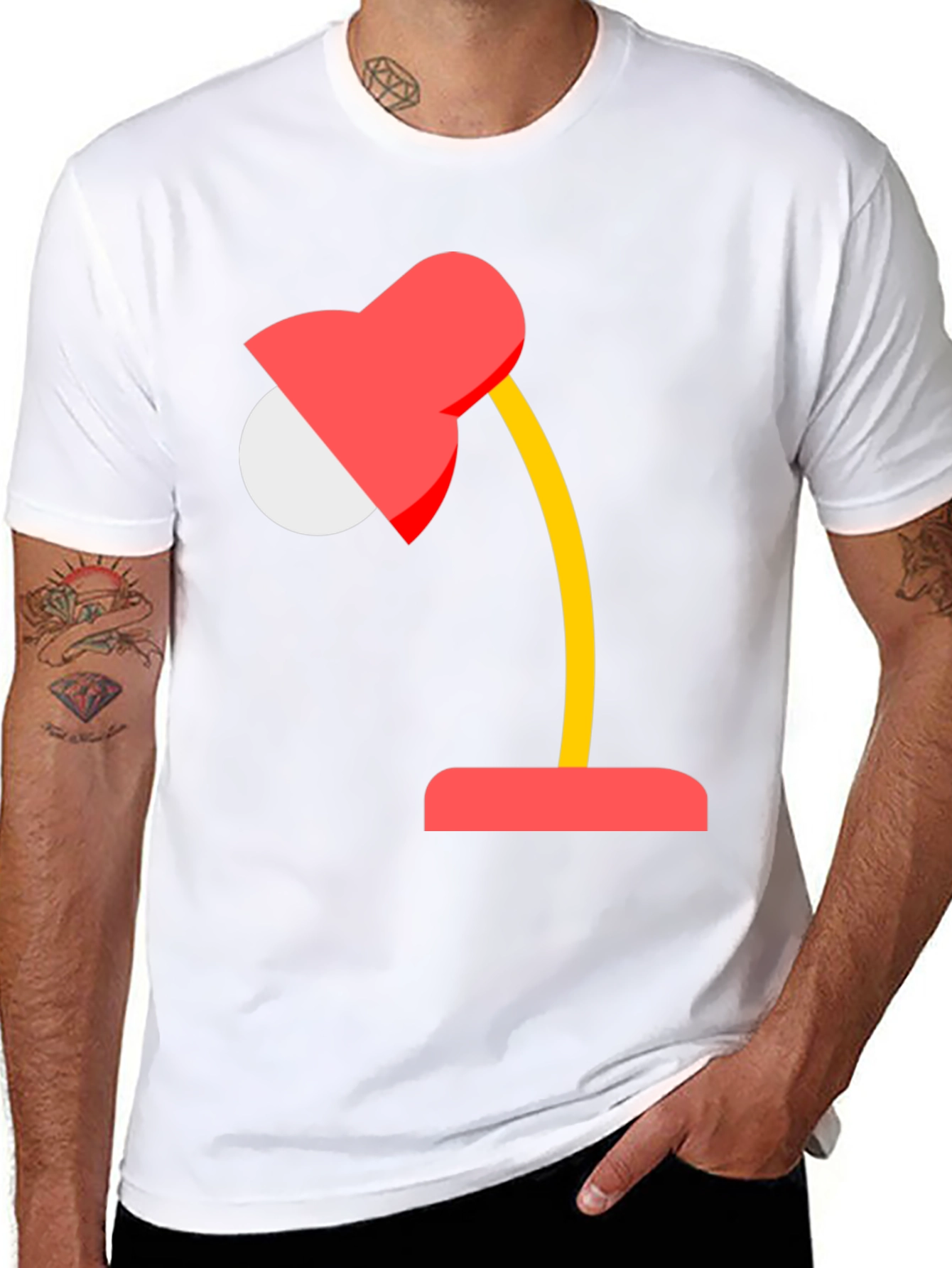 Fun Lamp Graphic Tee - Black