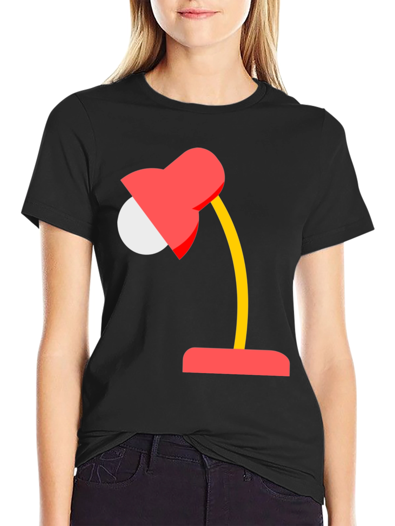 Fun Lamp Graphic Tee - Black