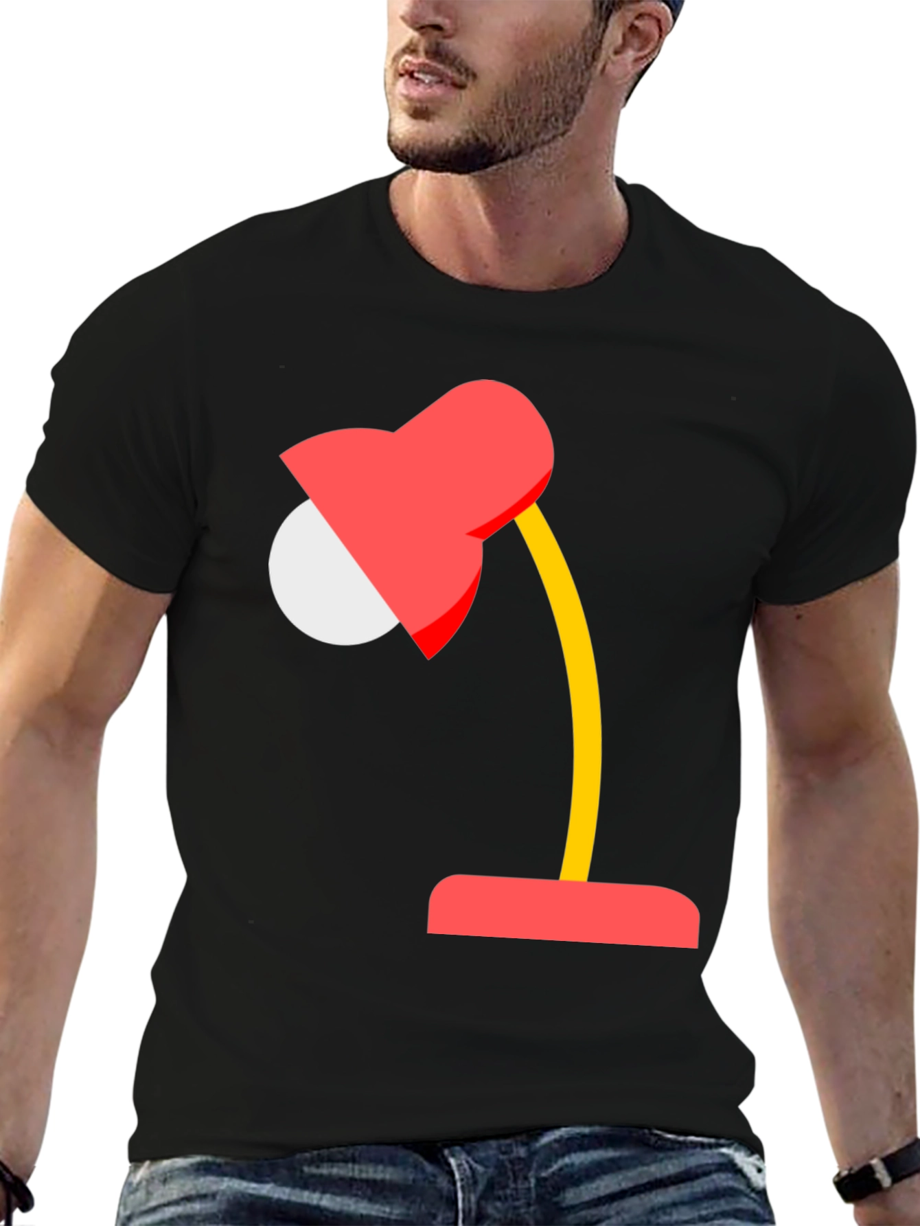 Fun Lamp Graphic Tee - Black