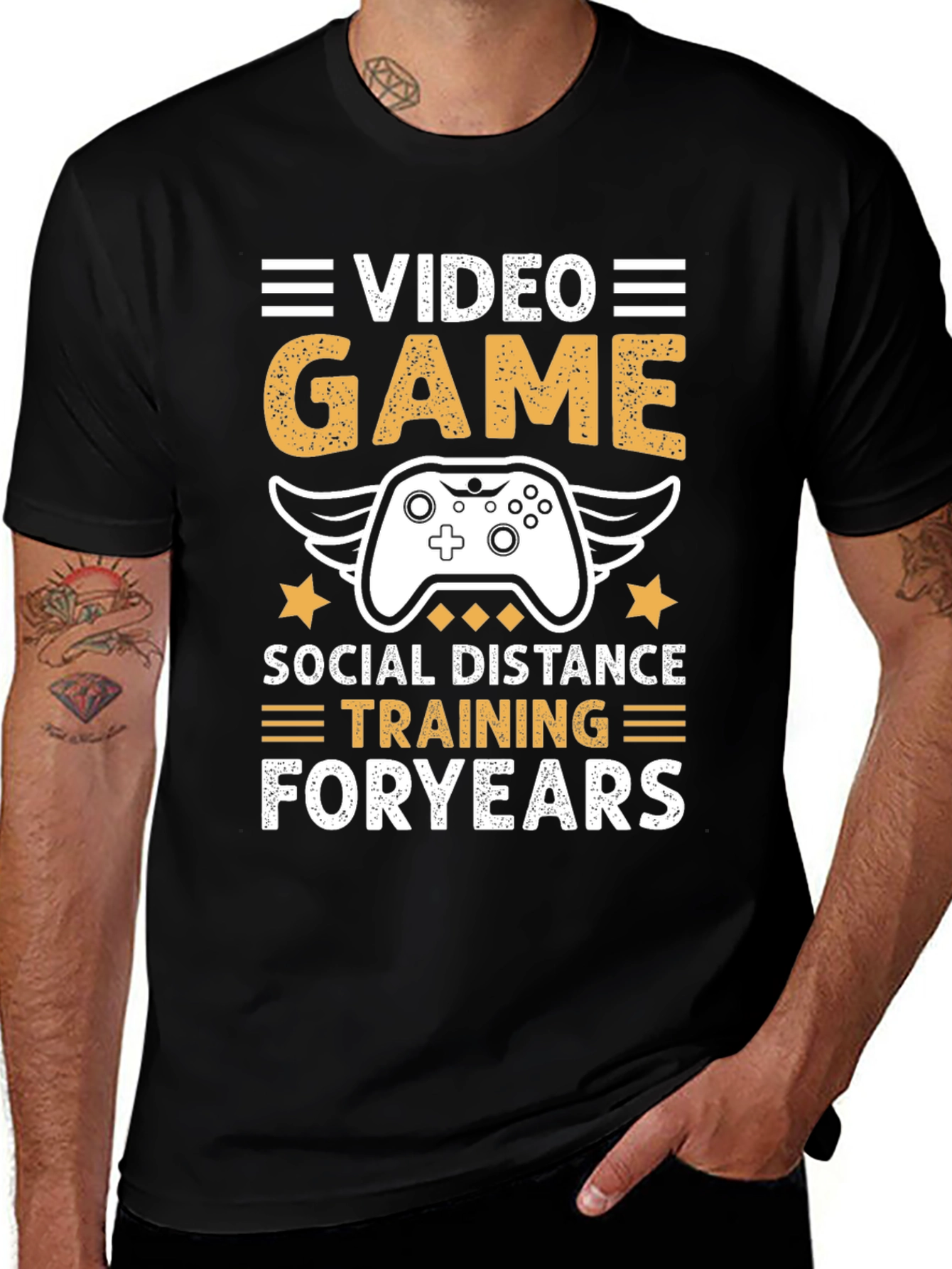 Video Game Social Distance Training T-Shirt