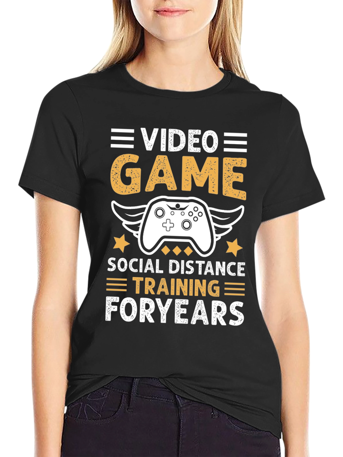 Video Game Social Distance Training T-Shirt