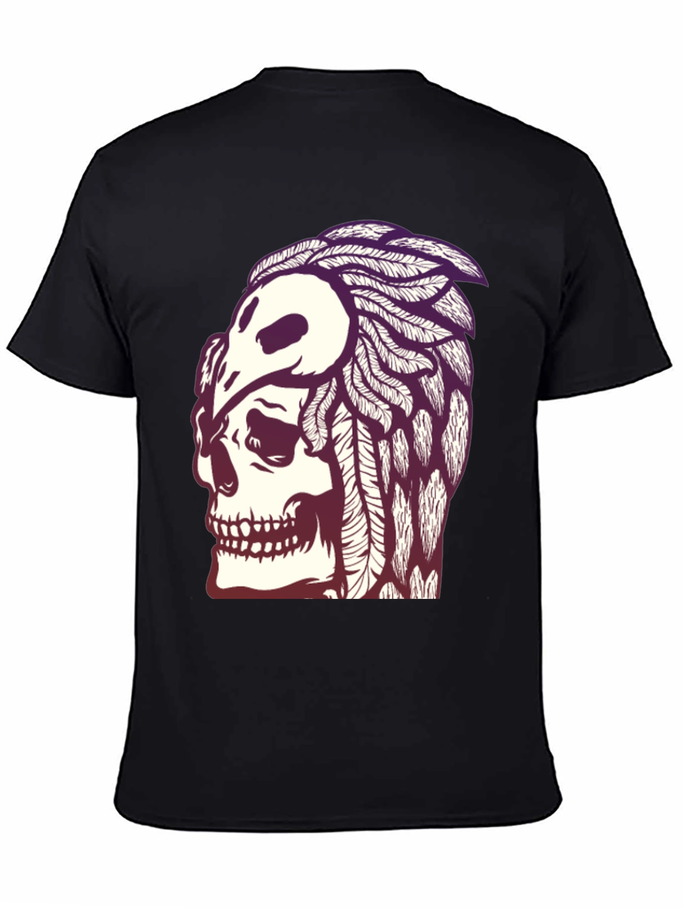 Skull & Crow T-Shirt - Gothic Graphic Tee