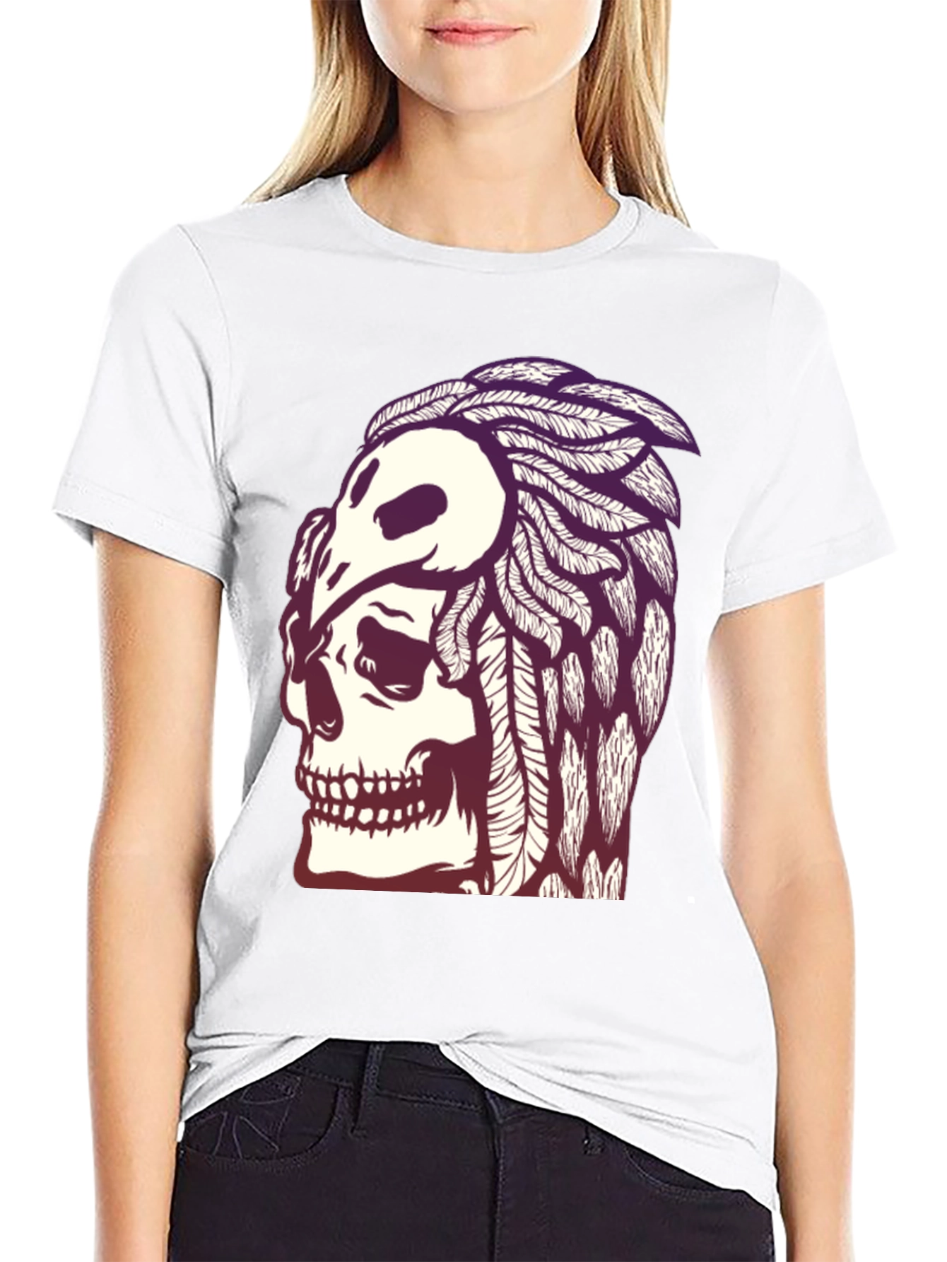 Skull & Crow T-Shirt - Gothic Graphic Tee