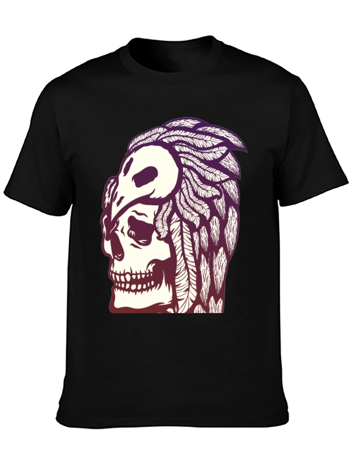 Skull & Crow T-Shirt - Gothic Graphic Tee