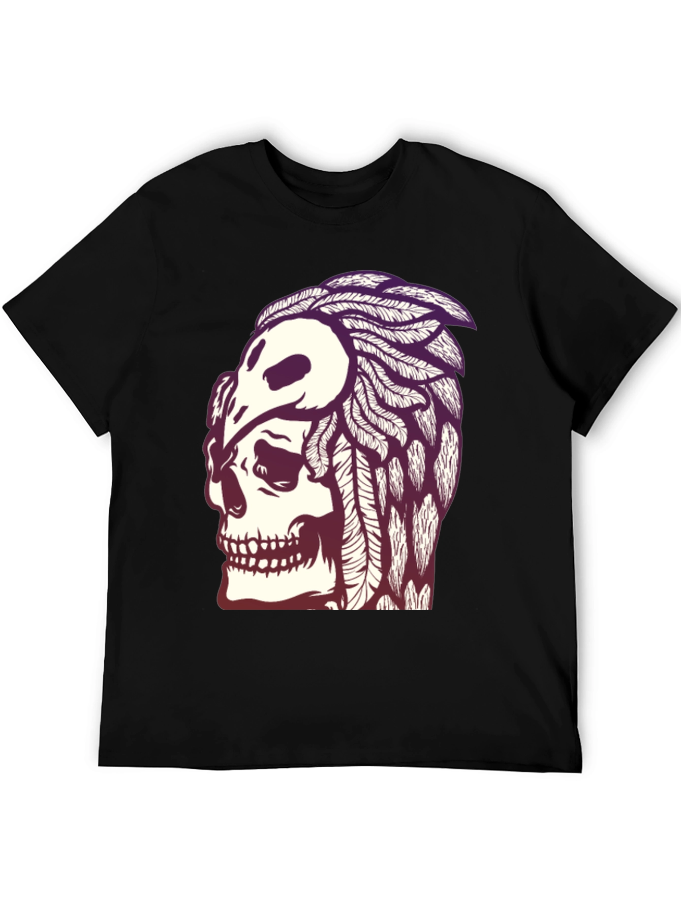 Skull & Crow T-Shirt - Gothic Graphic Tee