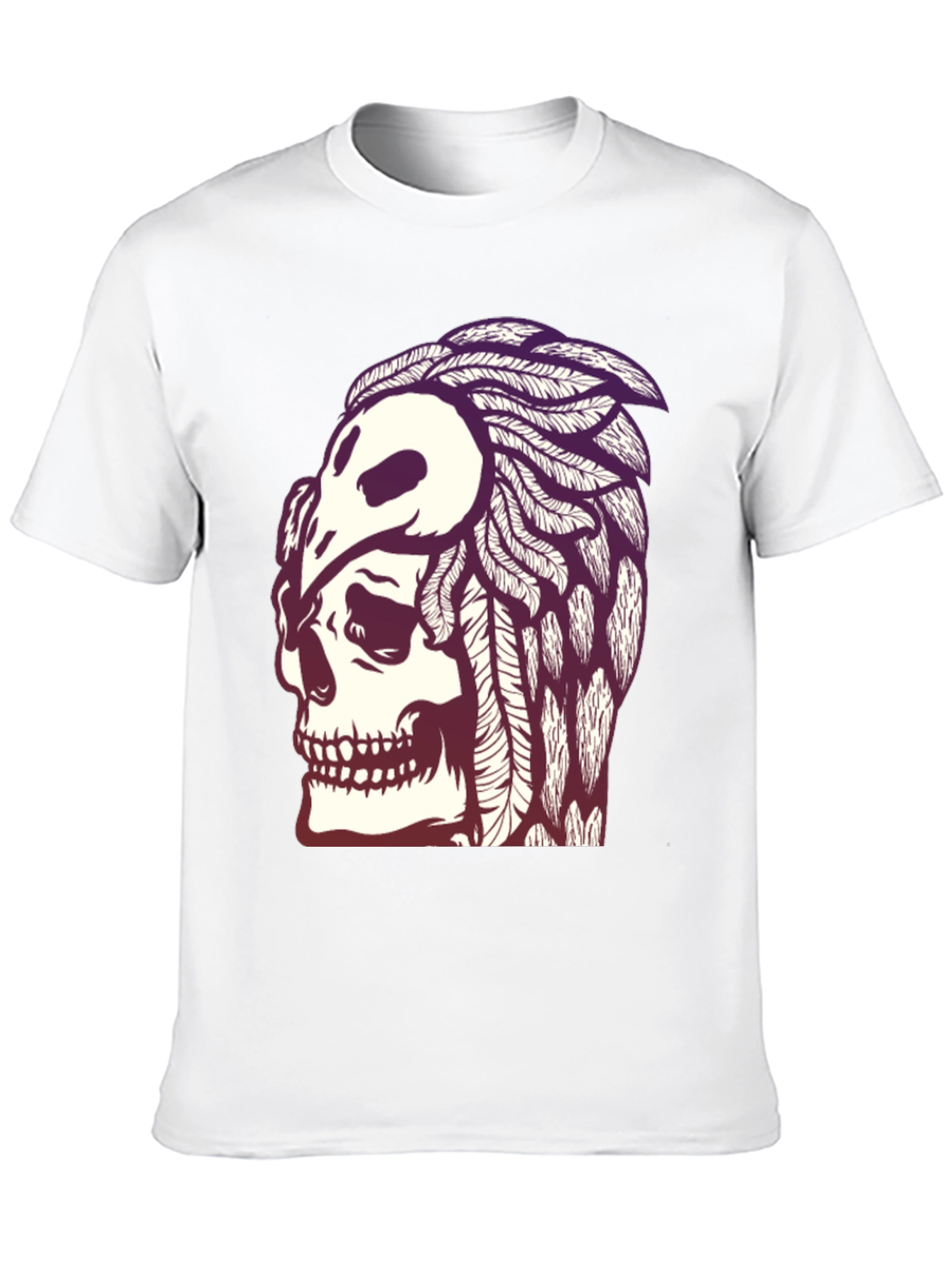 Skull & Crow T-Shirt - Gothic Graphic Tee