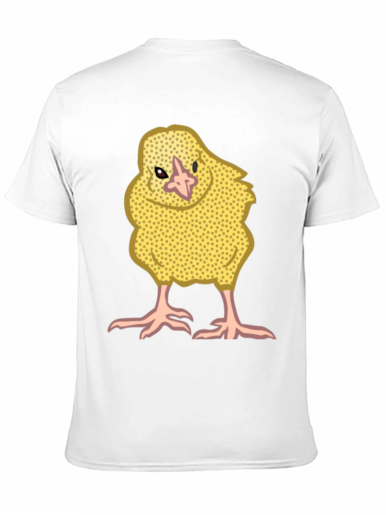 Cute Yellow Chick Graphic Tee - Black