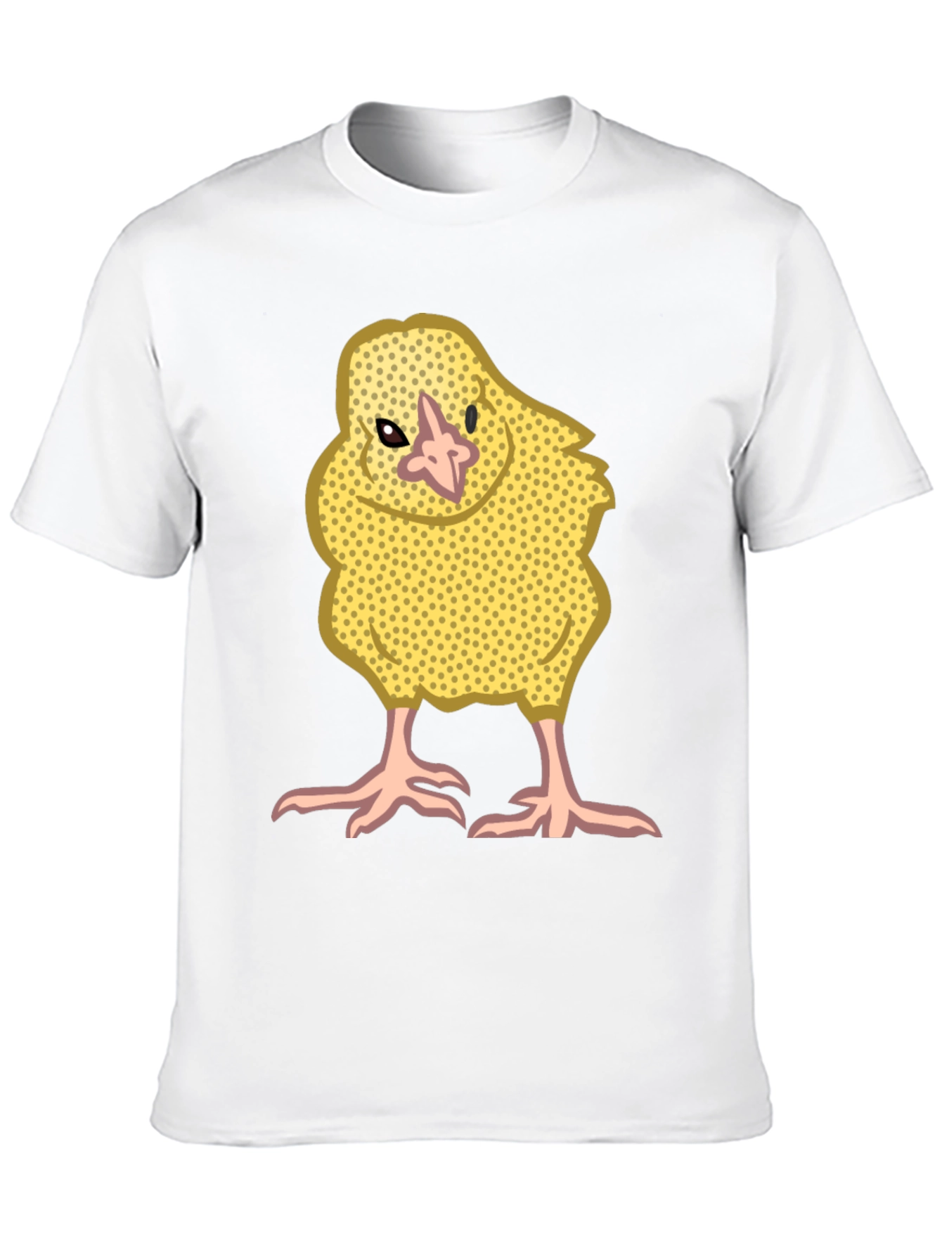 Cute Yellow Chick Graphic Tee - Black