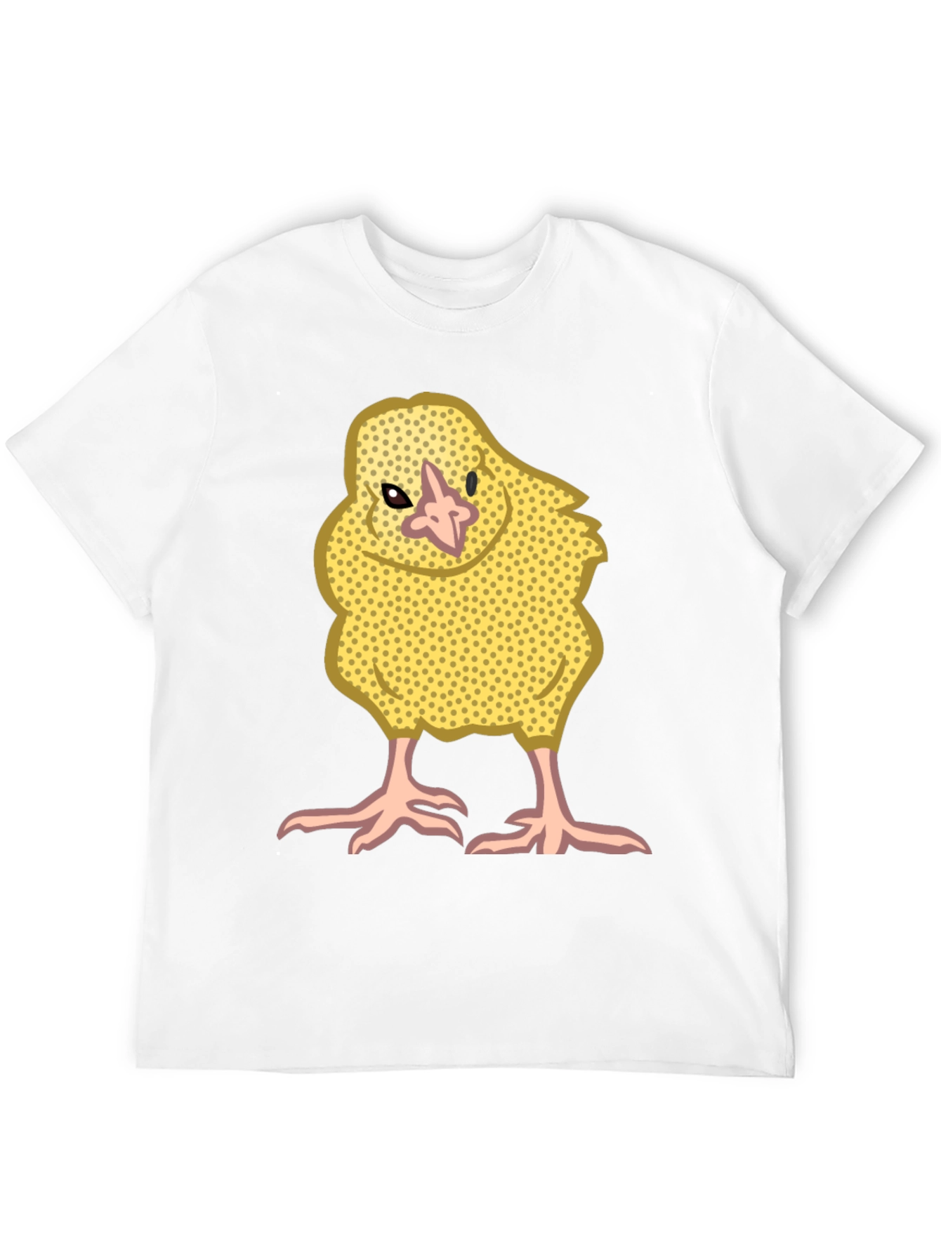 Cute Yellow Chick Graphic Tee - Black