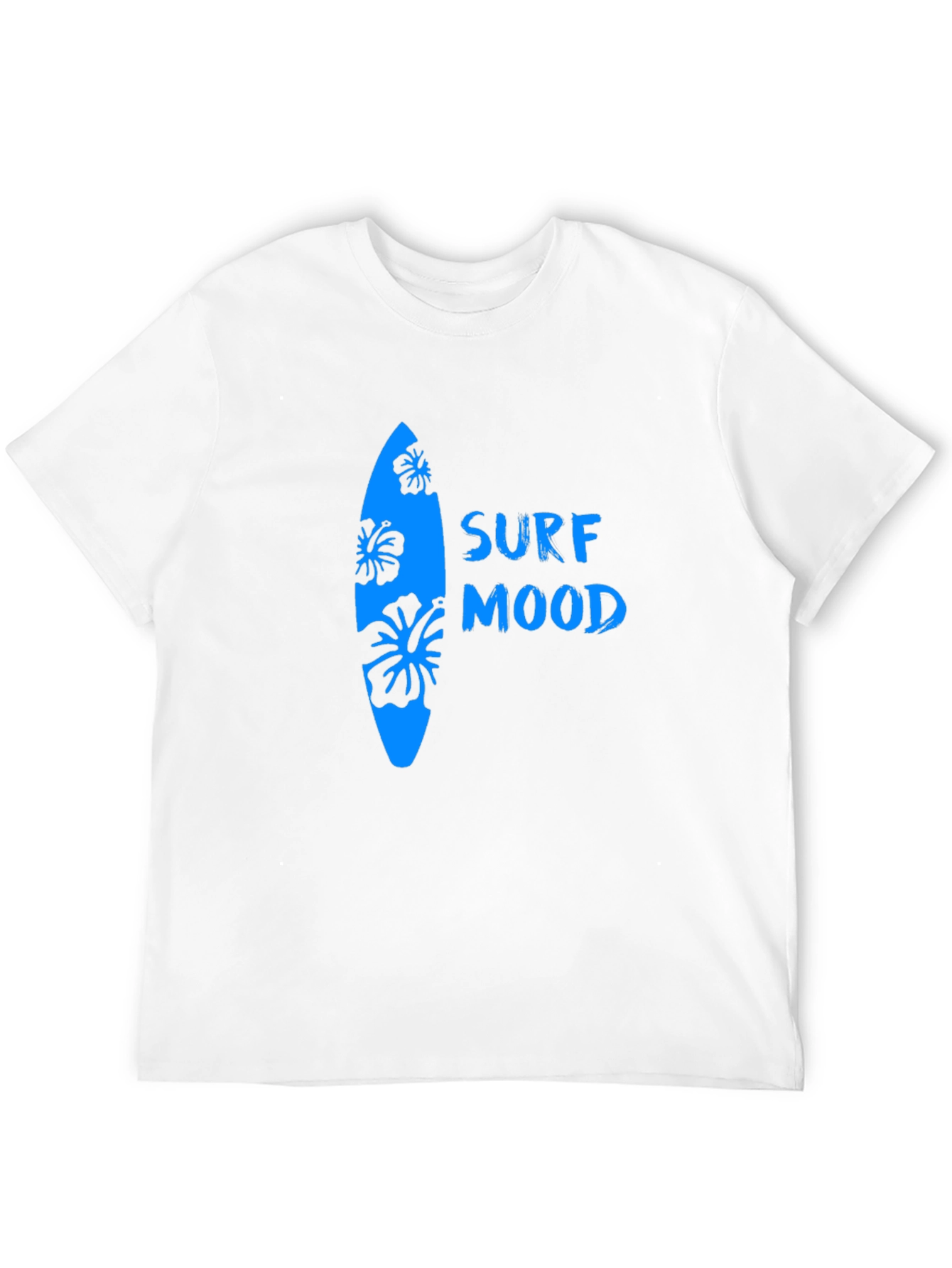 Surf Mood Graphic Tee - Black Cotton T-Shirt