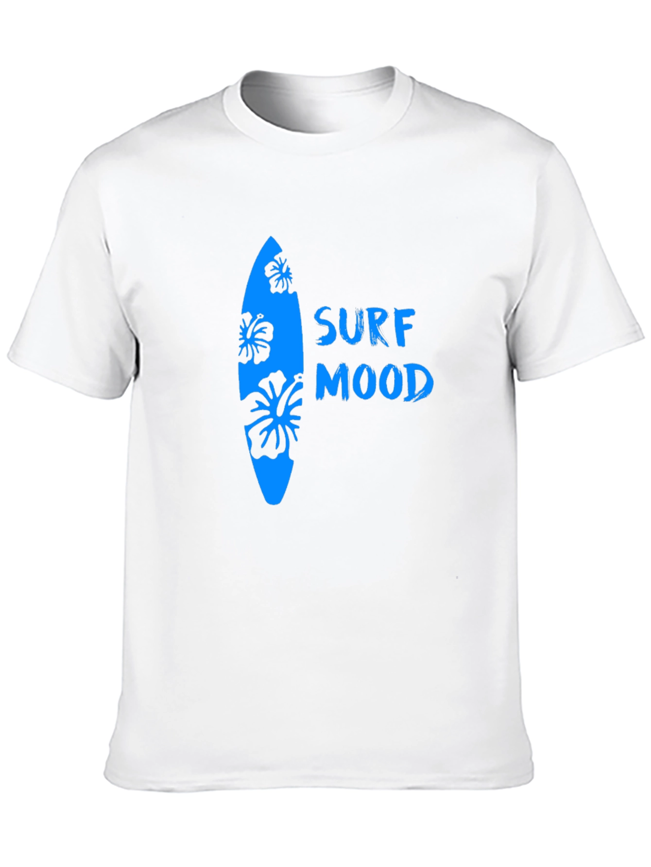 Surf Mood Graphic Tee - Black Cotton T-Shirt