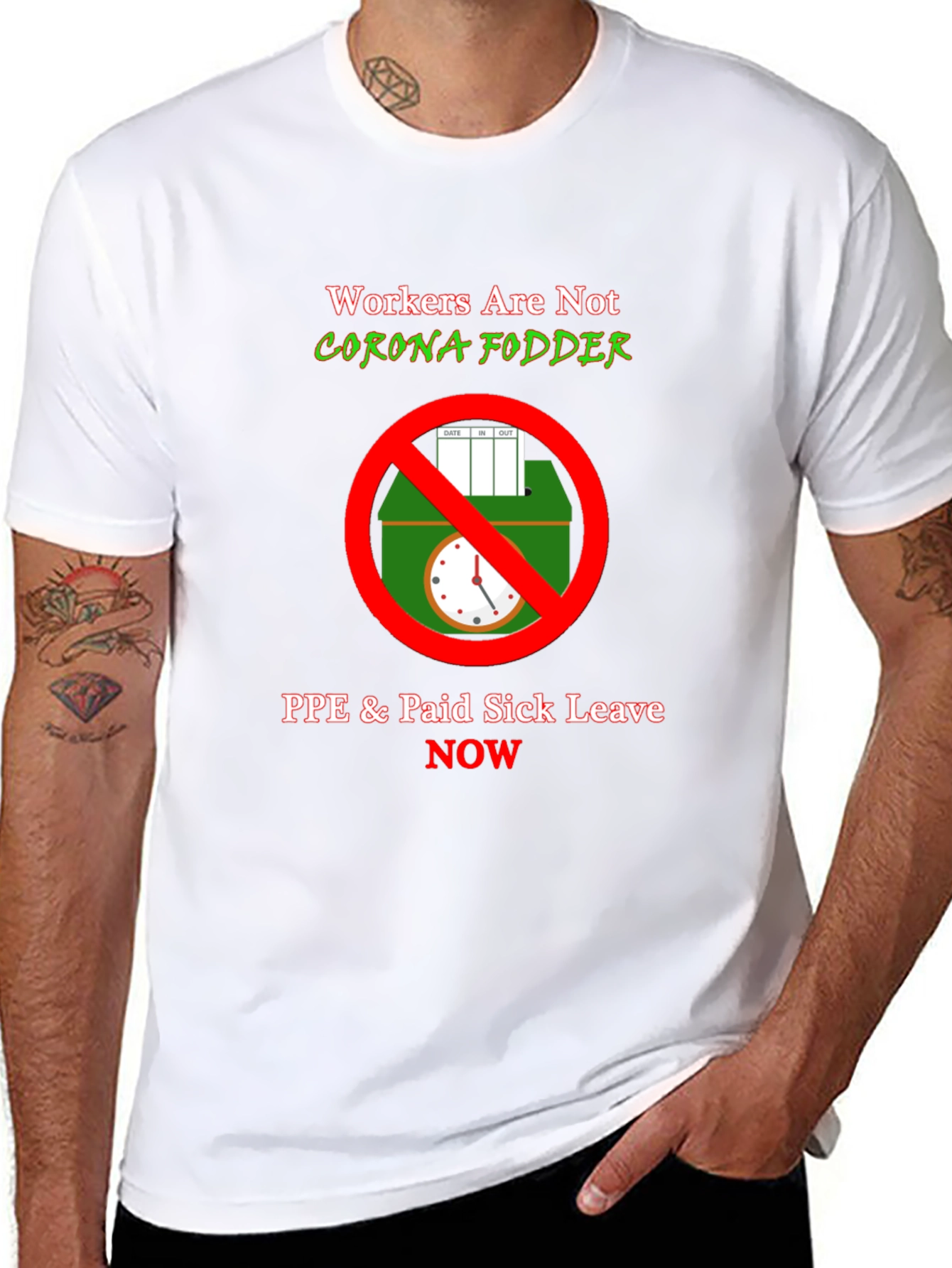 Workers Rights T-Shirt - PPE & Sick Leave
