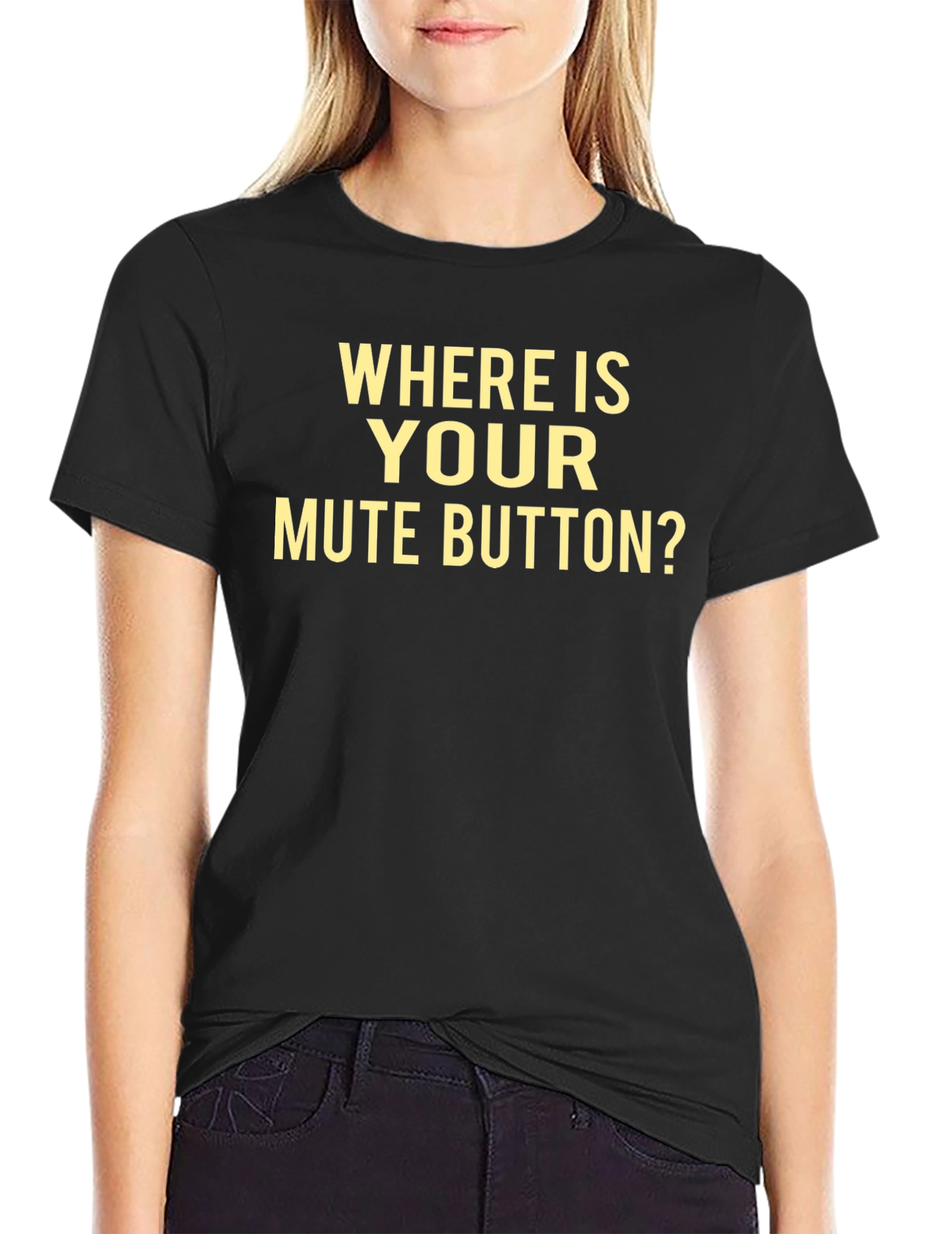 Mute Button T-Shirt - Funny Sarcastic Tee