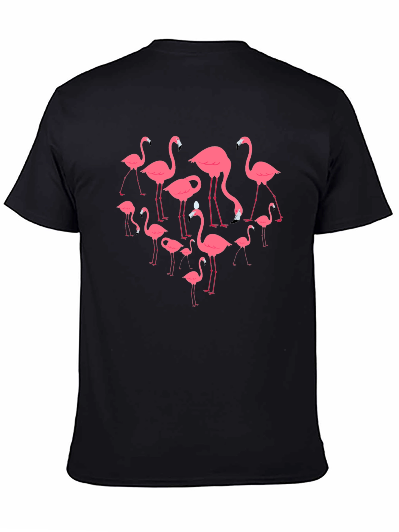 Flamingo Graphic Black T-Shirt