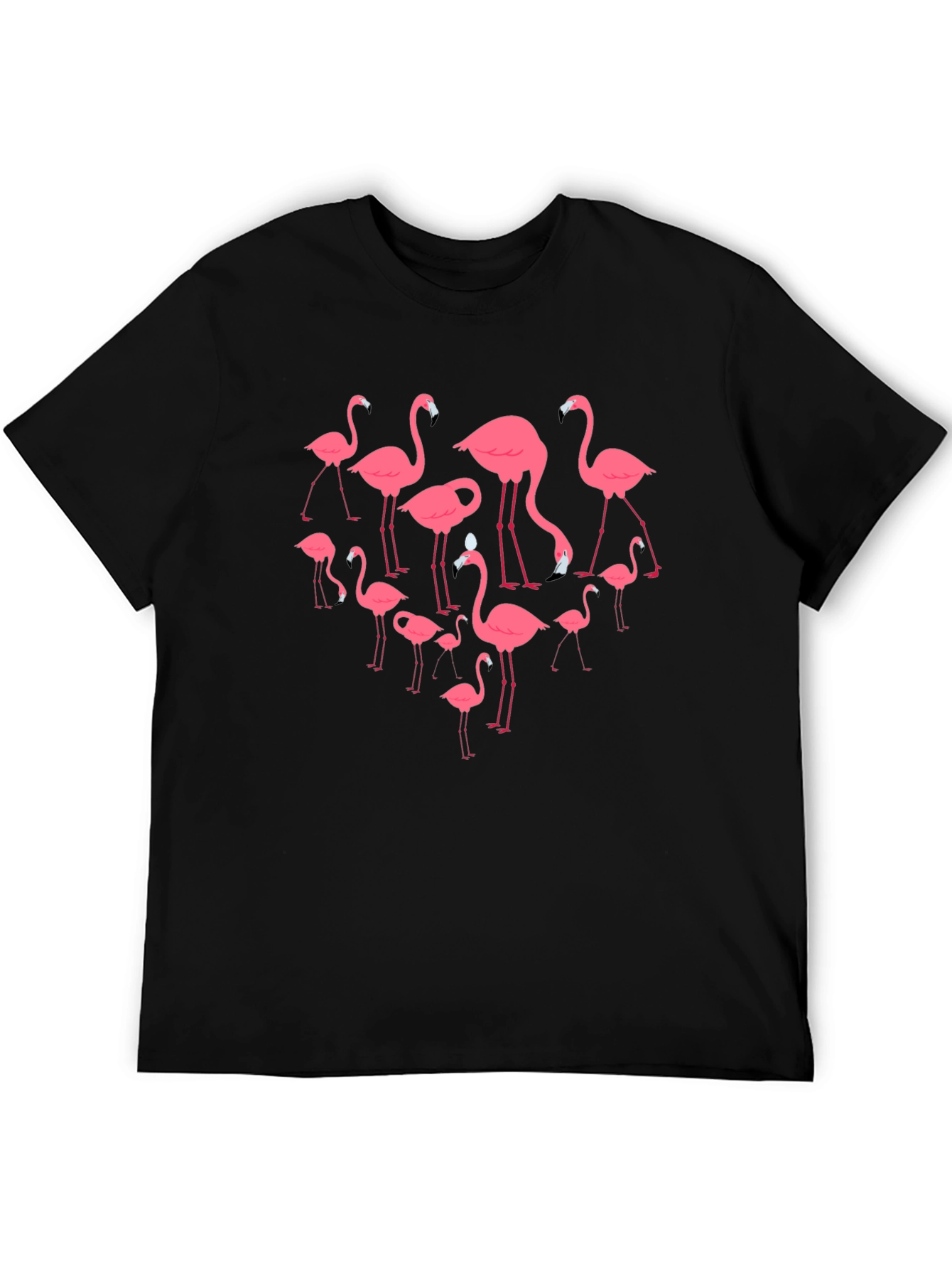 Flamingo Graphic Black T-Shirt