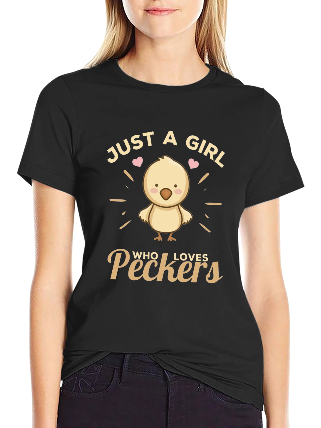 Just a Girl Who Loves Peckers T-Shirt
