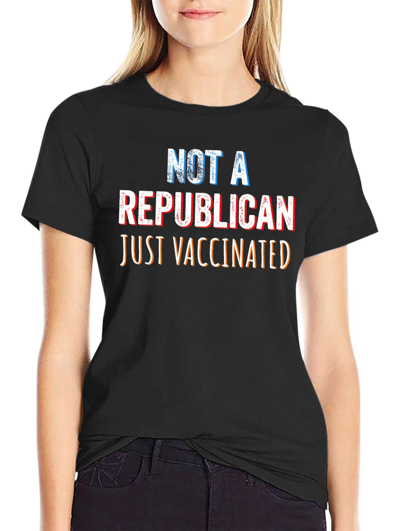 Vaccinated Anti-Republican Political Statement T-Shirt