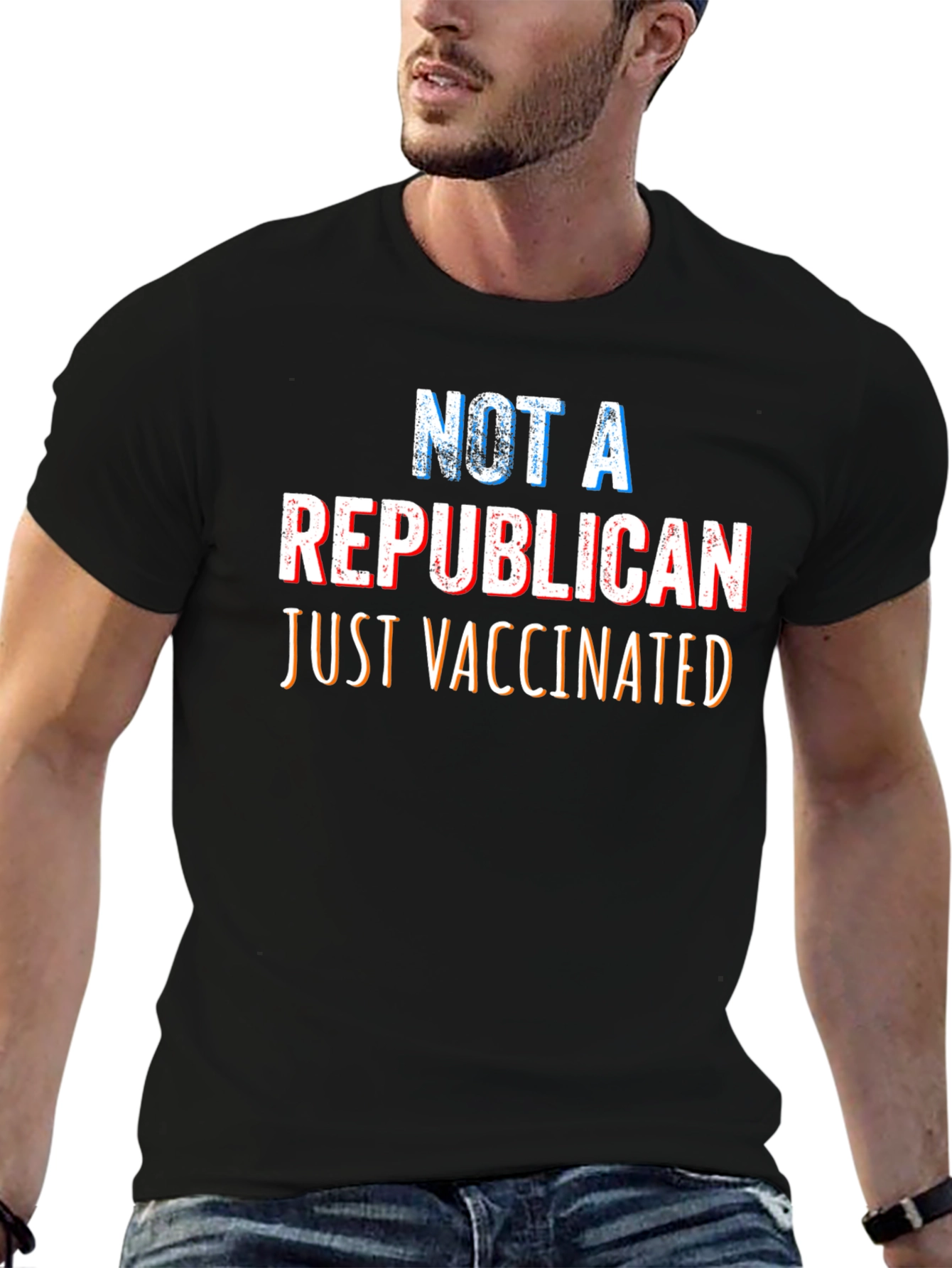 Vaccinated Anti-Republican Political Statement T-Shirt