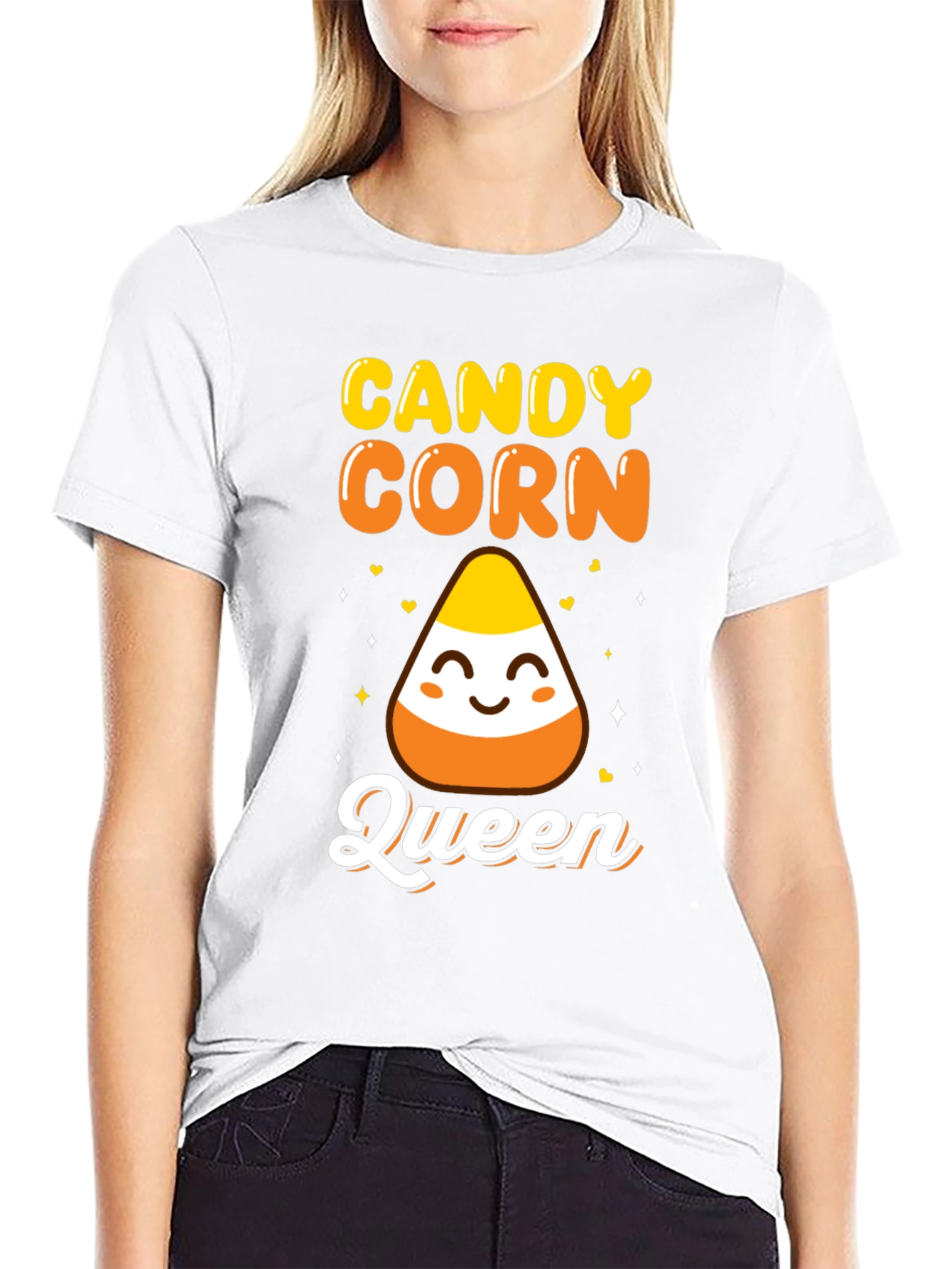 Candy Corn Queen Halloween T-Shirt