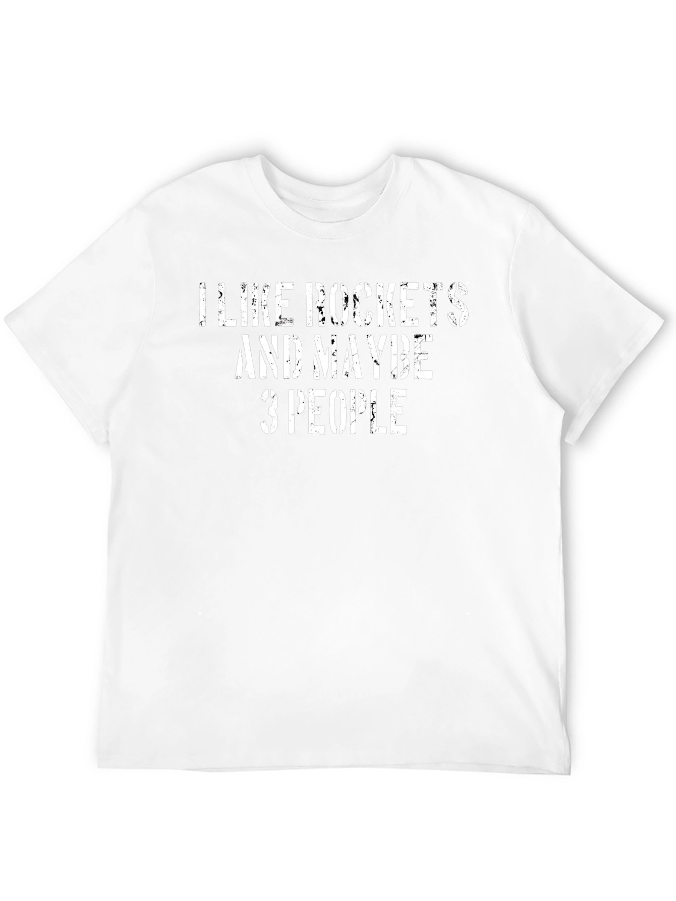Rockets & People Graphic T-Shirt - Black