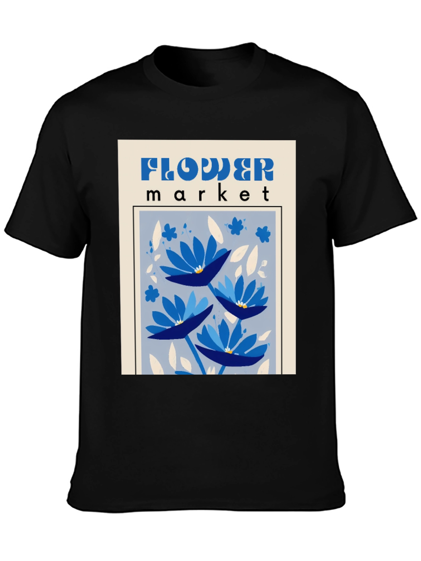 Flower Market Graphic Tee - Unique Design