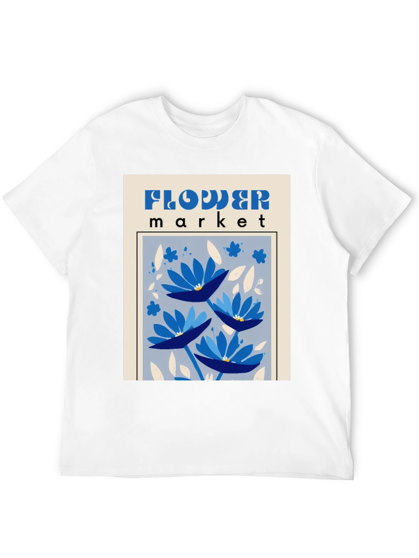 Flower Market Graphic Tee - Unique Design