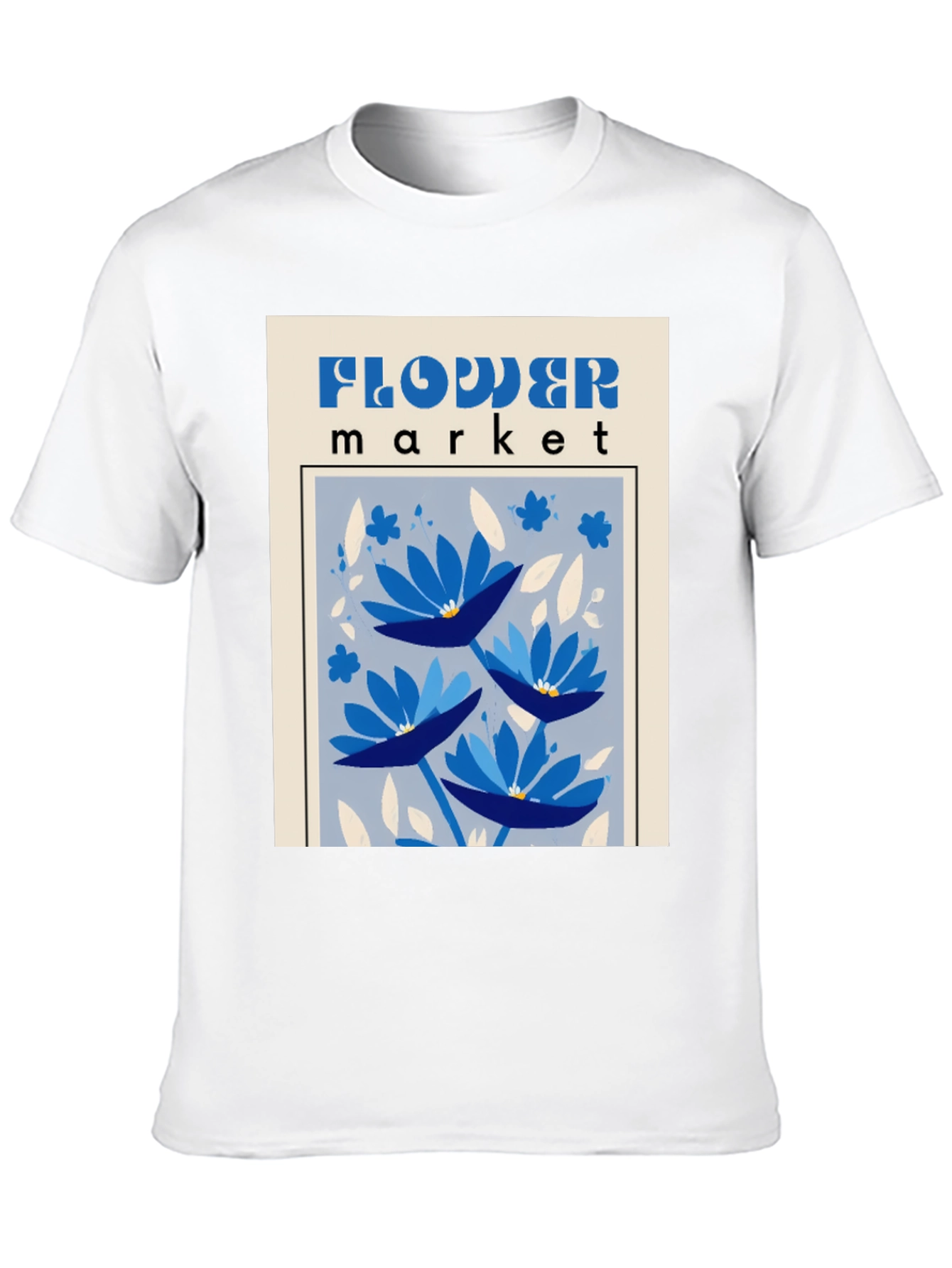 Flower Market Graphic Tee - Unique Design