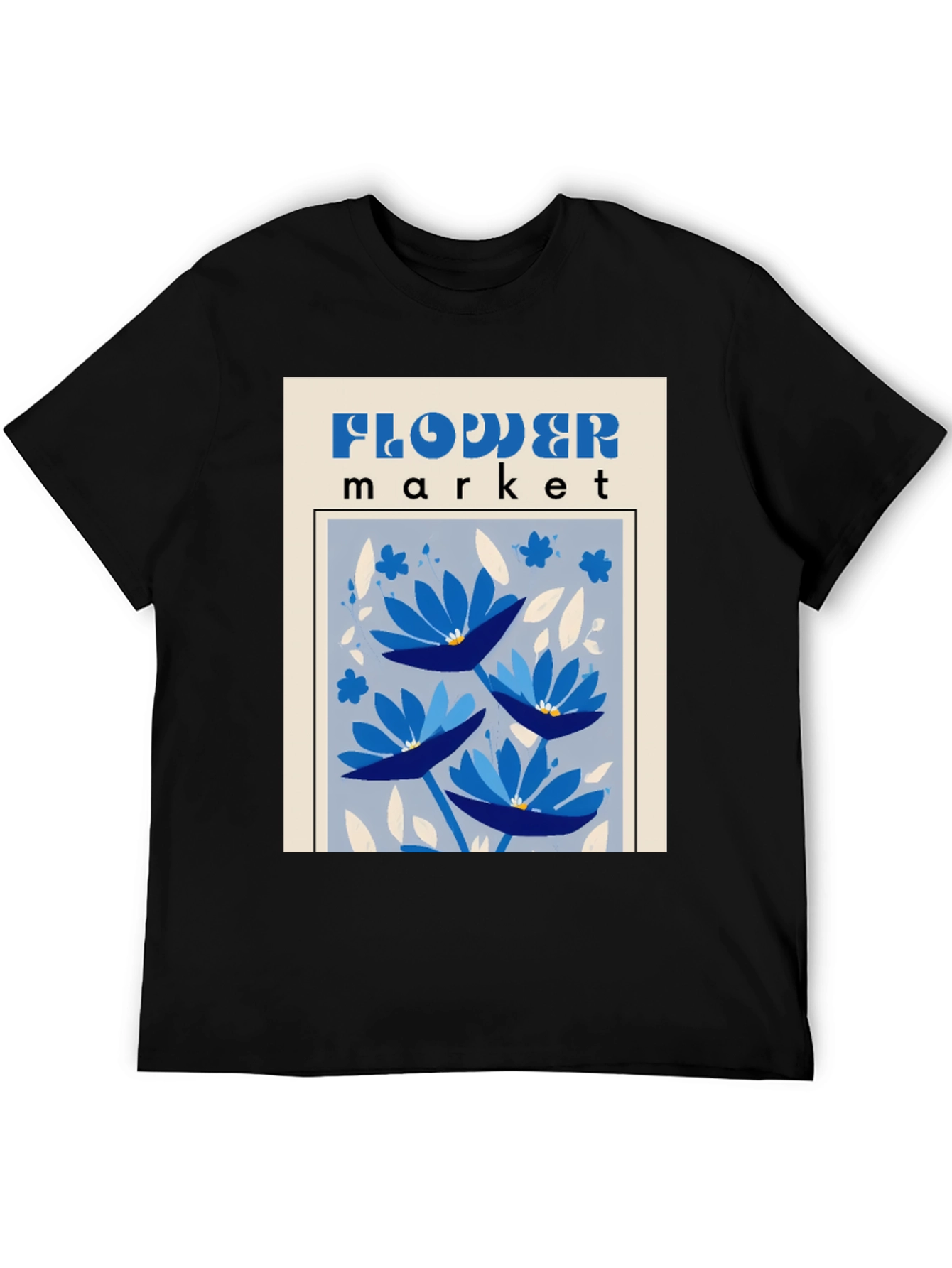 Flower Market Graphic Tee - Unique Design