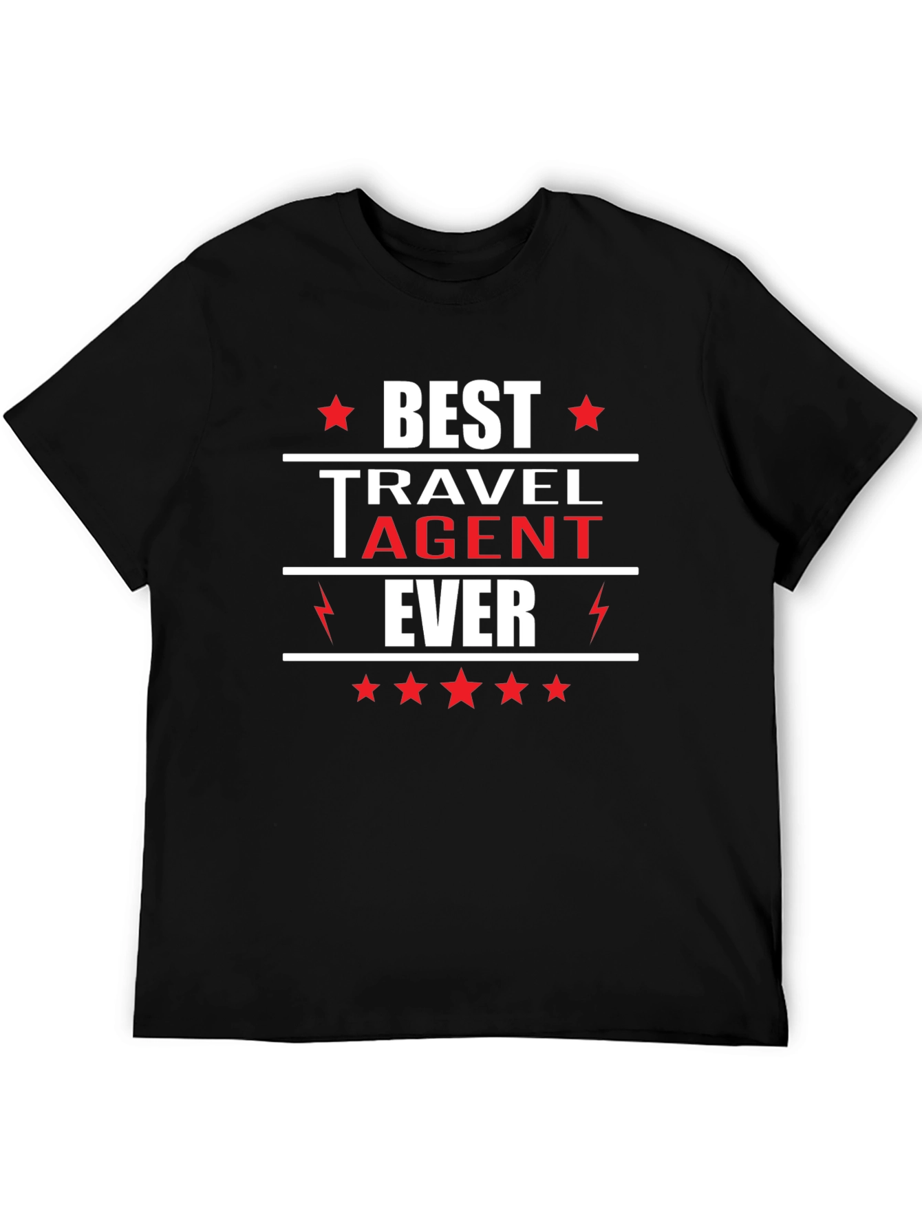 Best Travel Agent Ever T-Shirt Black