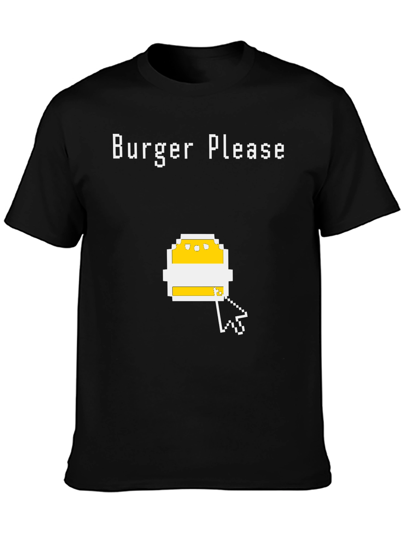 Burger Please Pixel Art Graphic T-Shirt