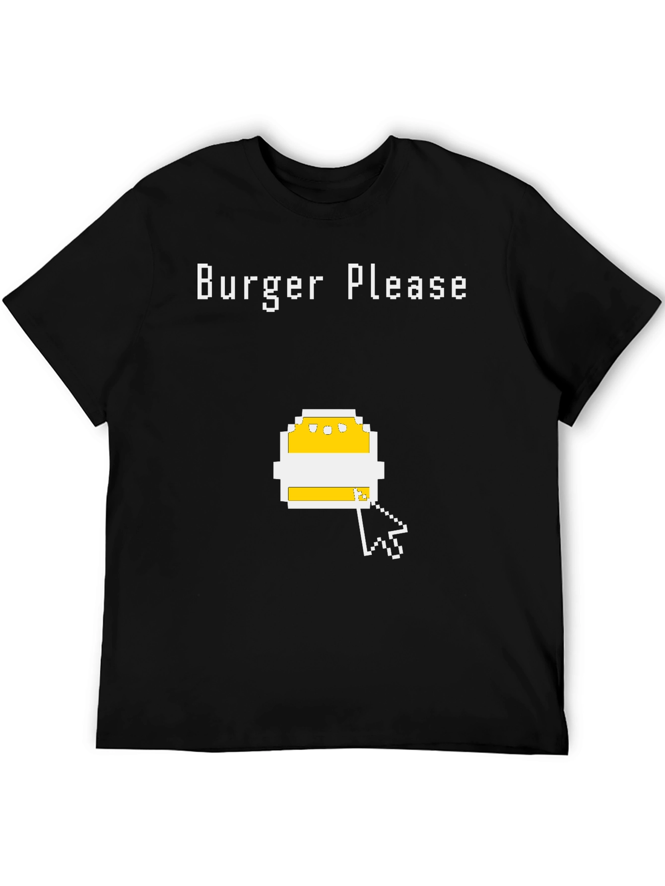 Burger Please Pixel Art Graphic T-Shirt