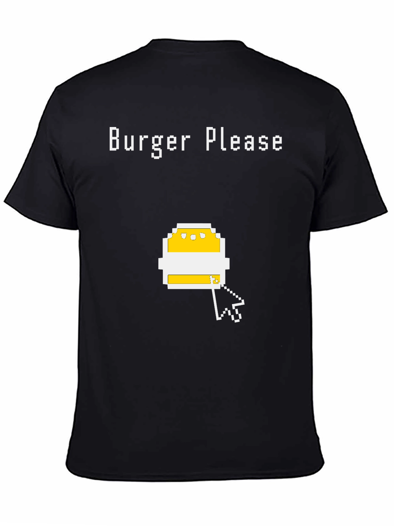 Burger Please Pixel Art Graphic T-Shirt