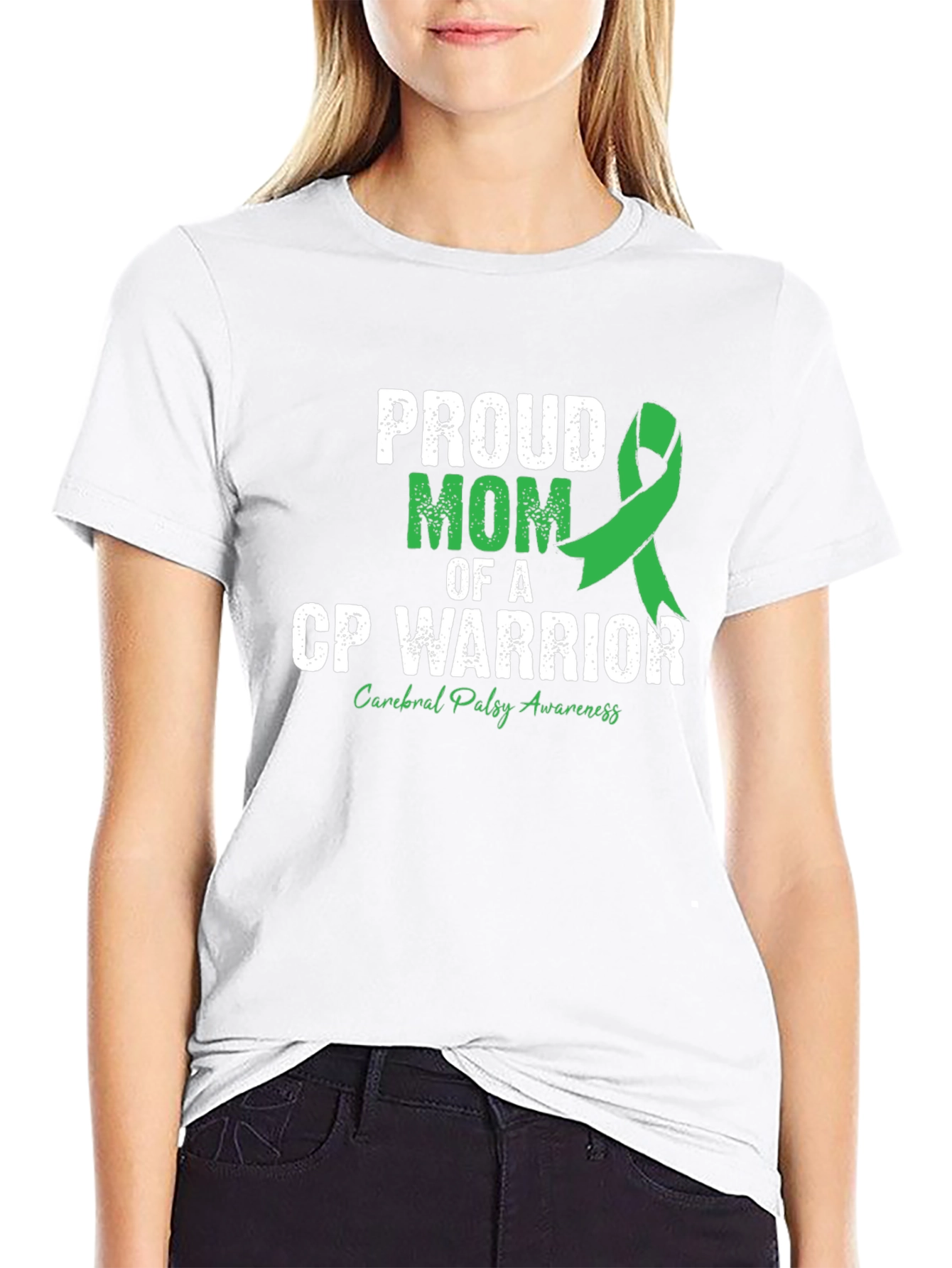 Proud Mom CP Warrior Awareness T-Shirt