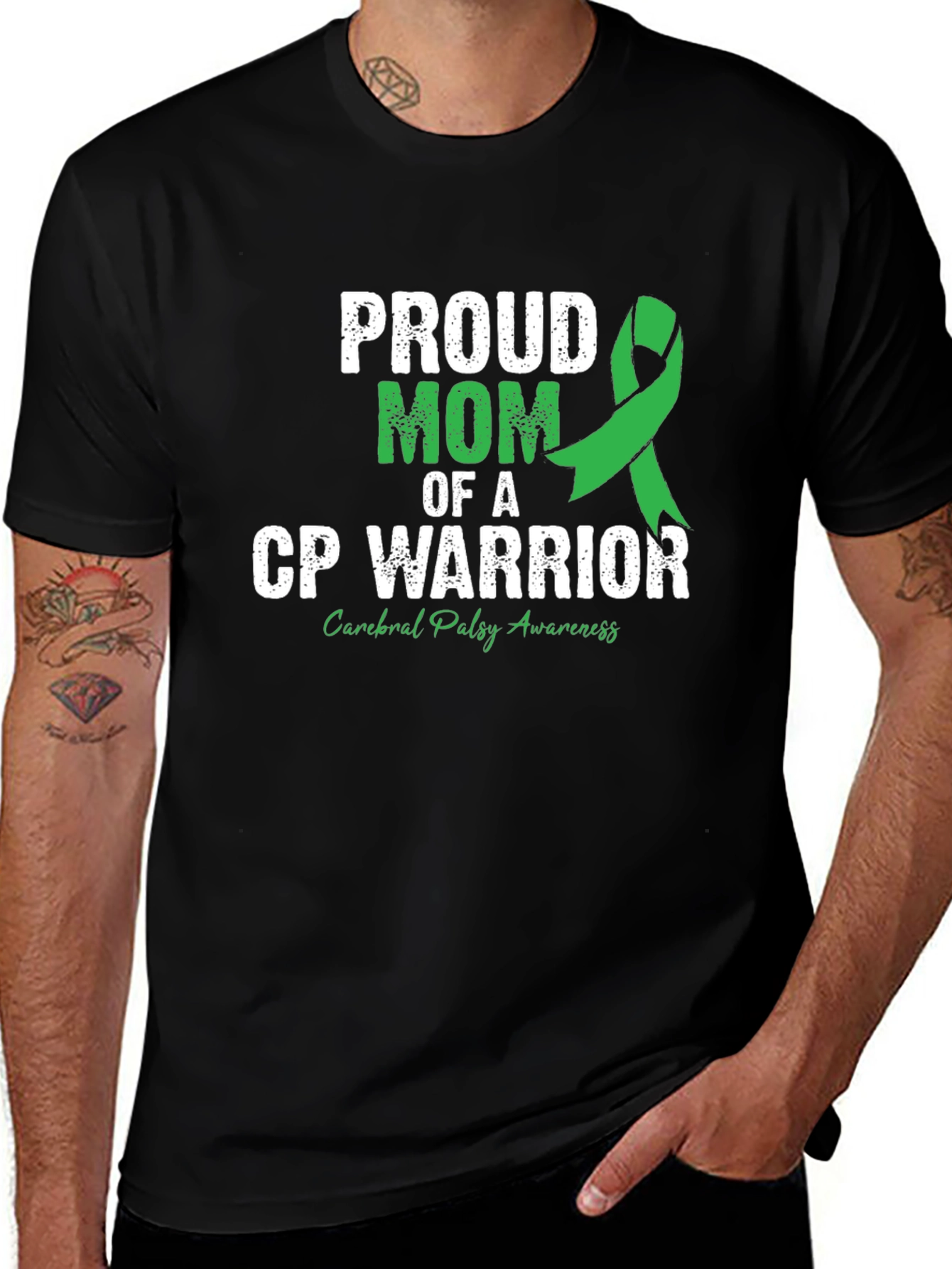 Proud Mom CP Warrior Awareness T-Shirt