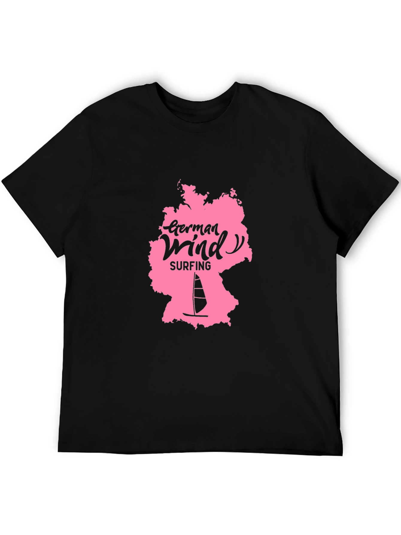 German Windsurfing Black Tee
